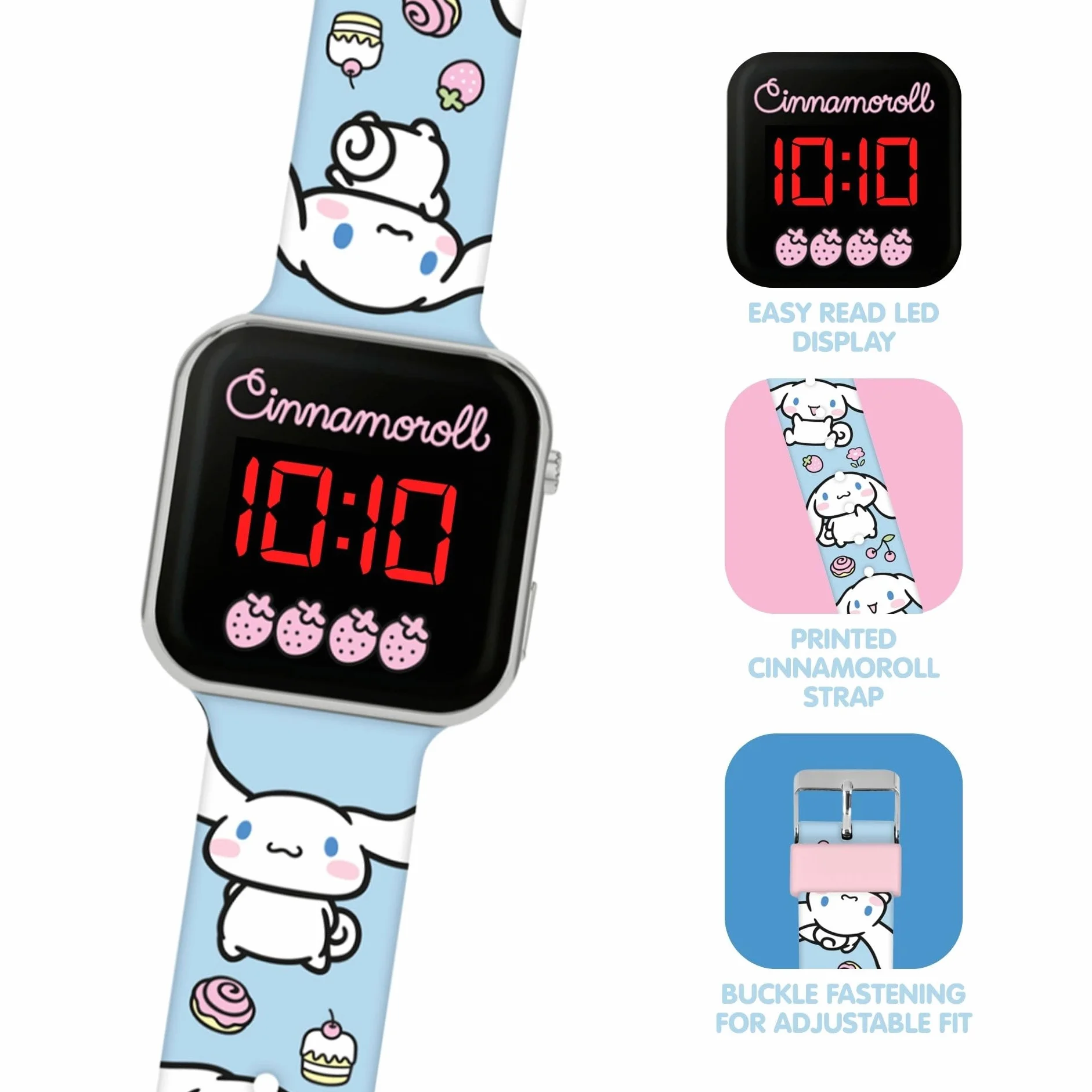 Reloj LED Cinnamoroll Sanrio para Niñas