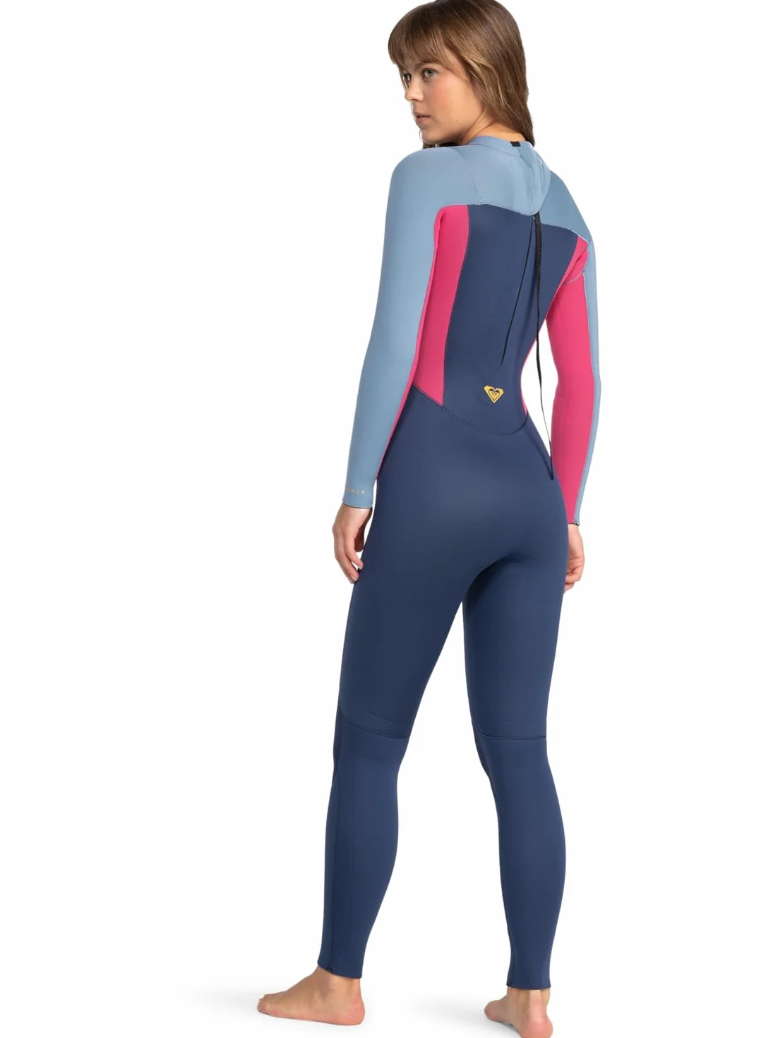 Roxy Traje de Neopreno Prologue Mujer 4/3 mm Cremallera Trasera Mezclilla Oscura