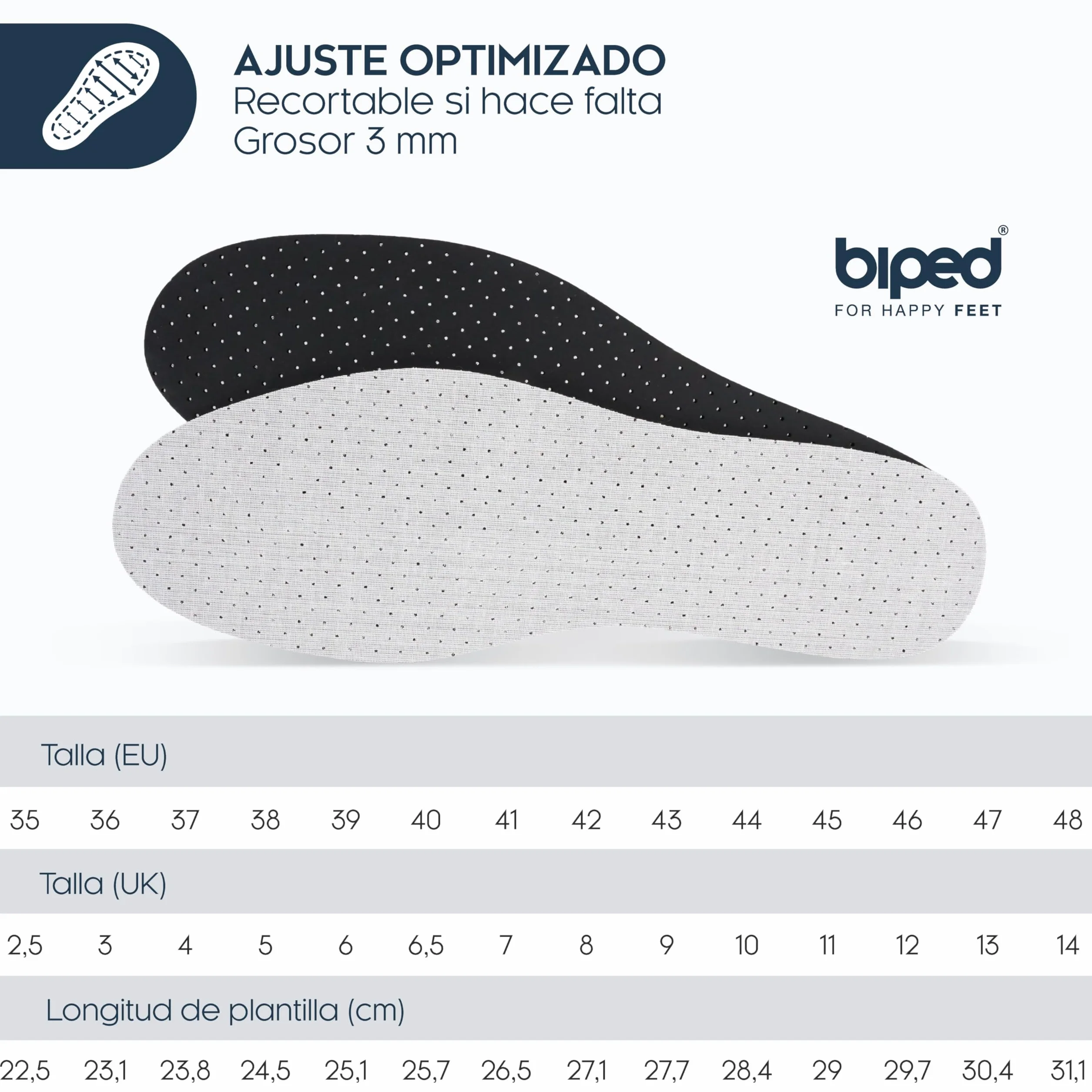 Biped 4 Pares Plantillas Carbón Activo Hombre Mujer Sudor Mal Olor Inserciones Látex Suave Zapatos Frescos
