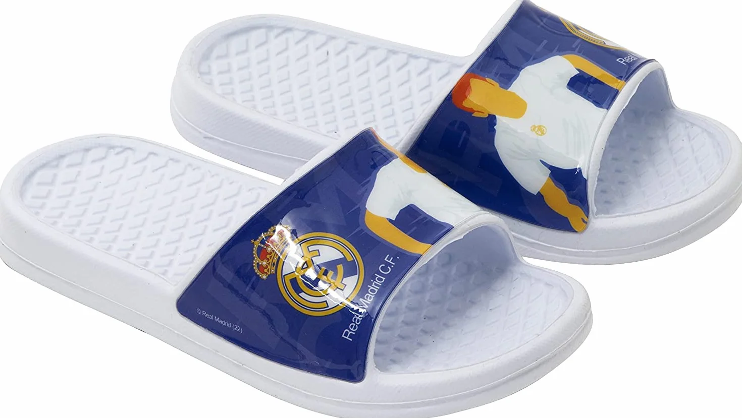 Chanclas Real Madrid para Playa o Piscina | Flip-Flop Real Madrid Club de Fútbol para Niños