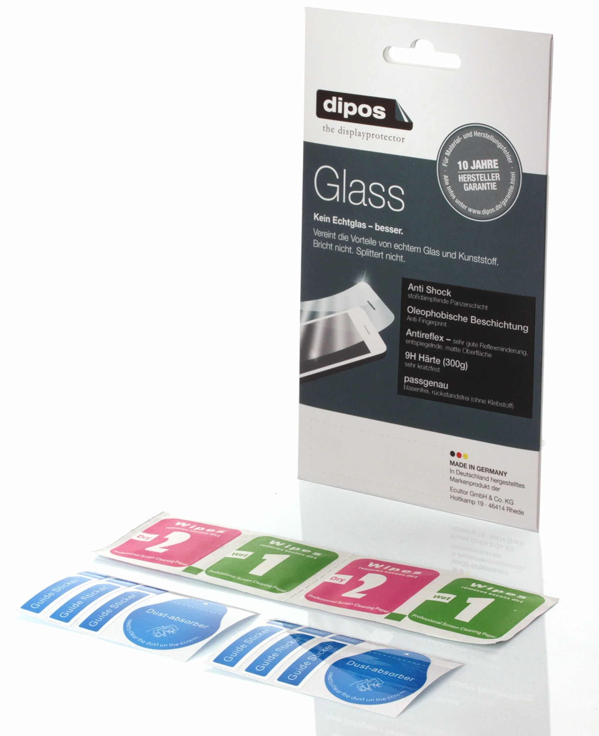 dipos Protector de Pantalla Mate 55mm Reloj Vidrio Flexible 9H