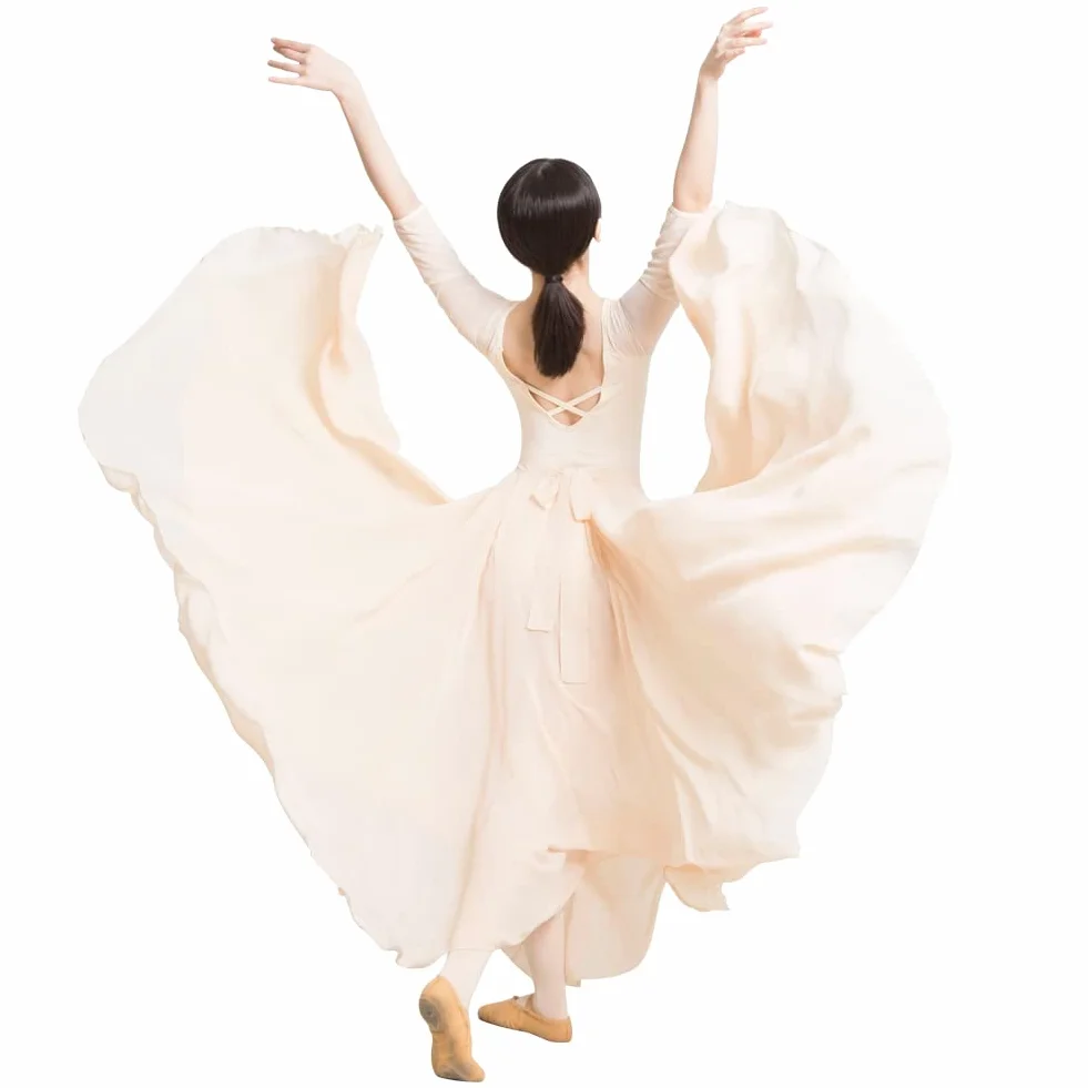 ROYAL SMEELA Vestido Danza Contemporanea Mujer Adulto Maillot Ballet Falda 720 Grados
