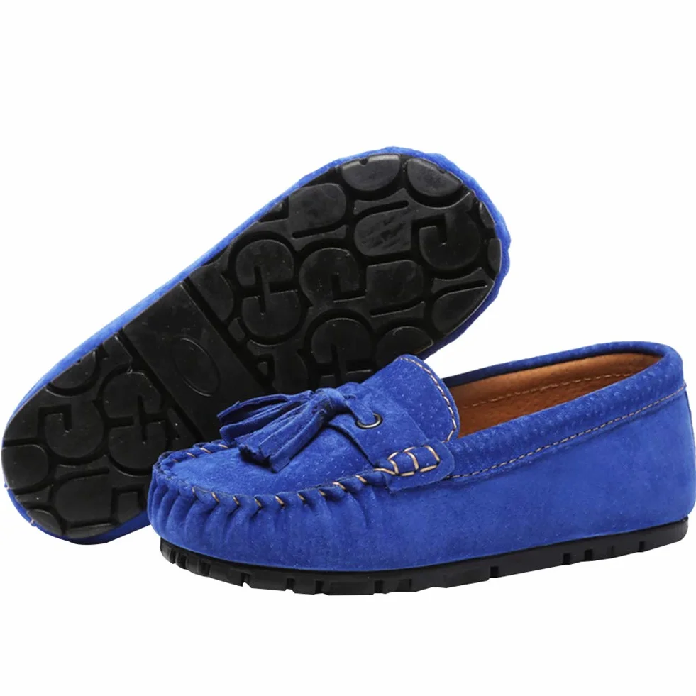 Mocasines Chicos Niño Plano Borla Cómodos Slip-on Zapatos para Niños Pequeños