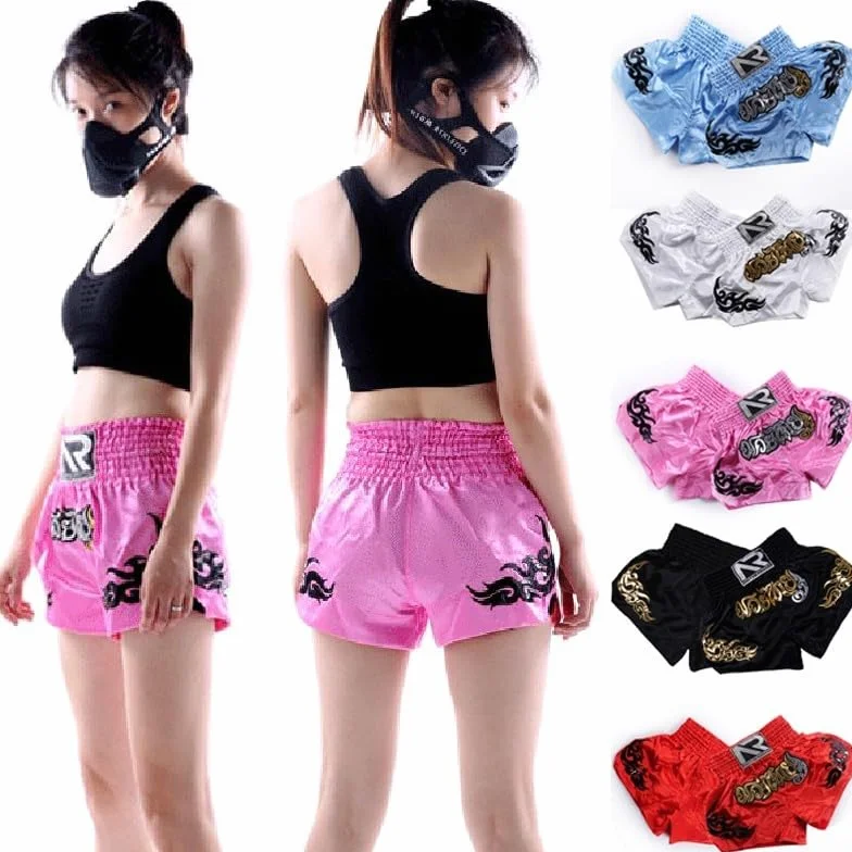 Anotherboxer Pantalones cortos de boxeo para niños rosa M