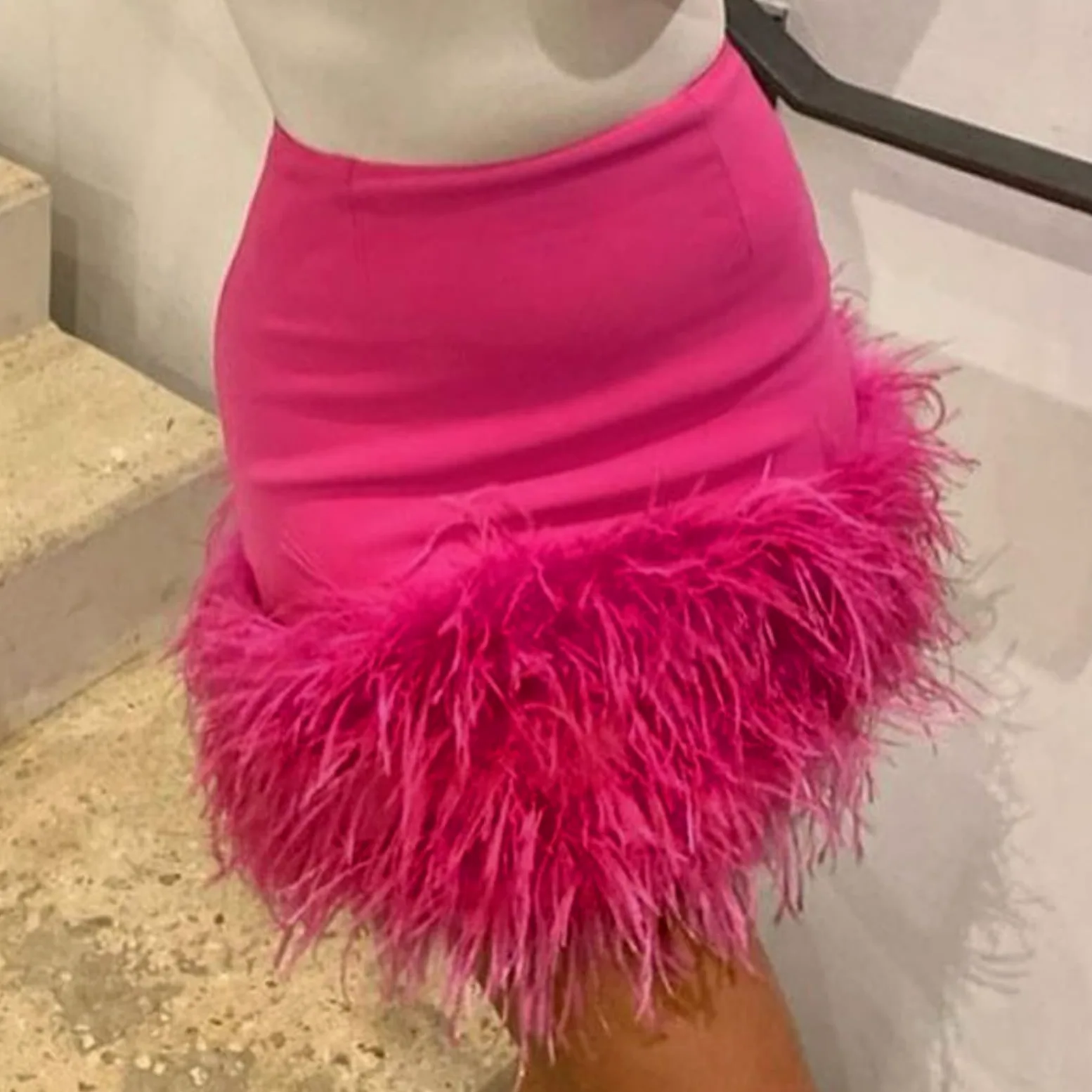 Falda Larga Mujer Verano-Minifalda ceñida al Cuerpo con Pliegues de Cintura Alta para Mujer, Faldas para y Discotecas