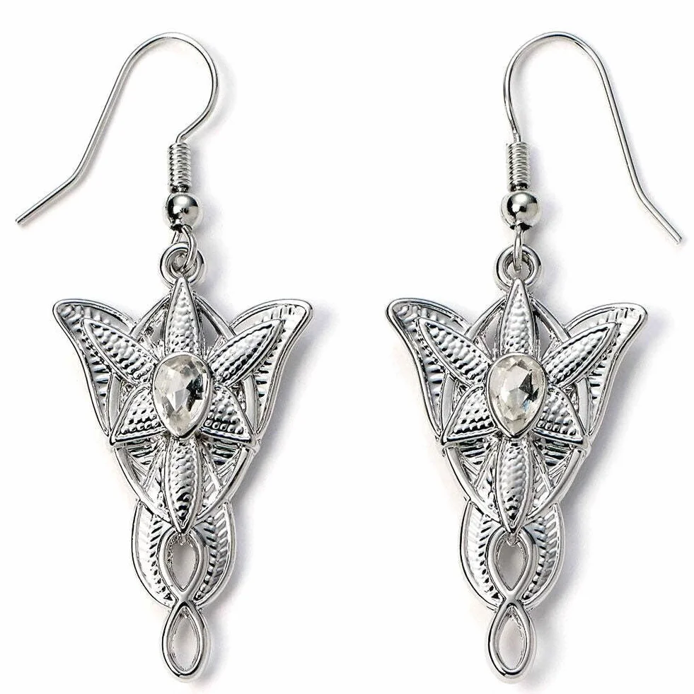 The Lord of The Rings Evenstar LRE00003 Pendientes de gota plateado