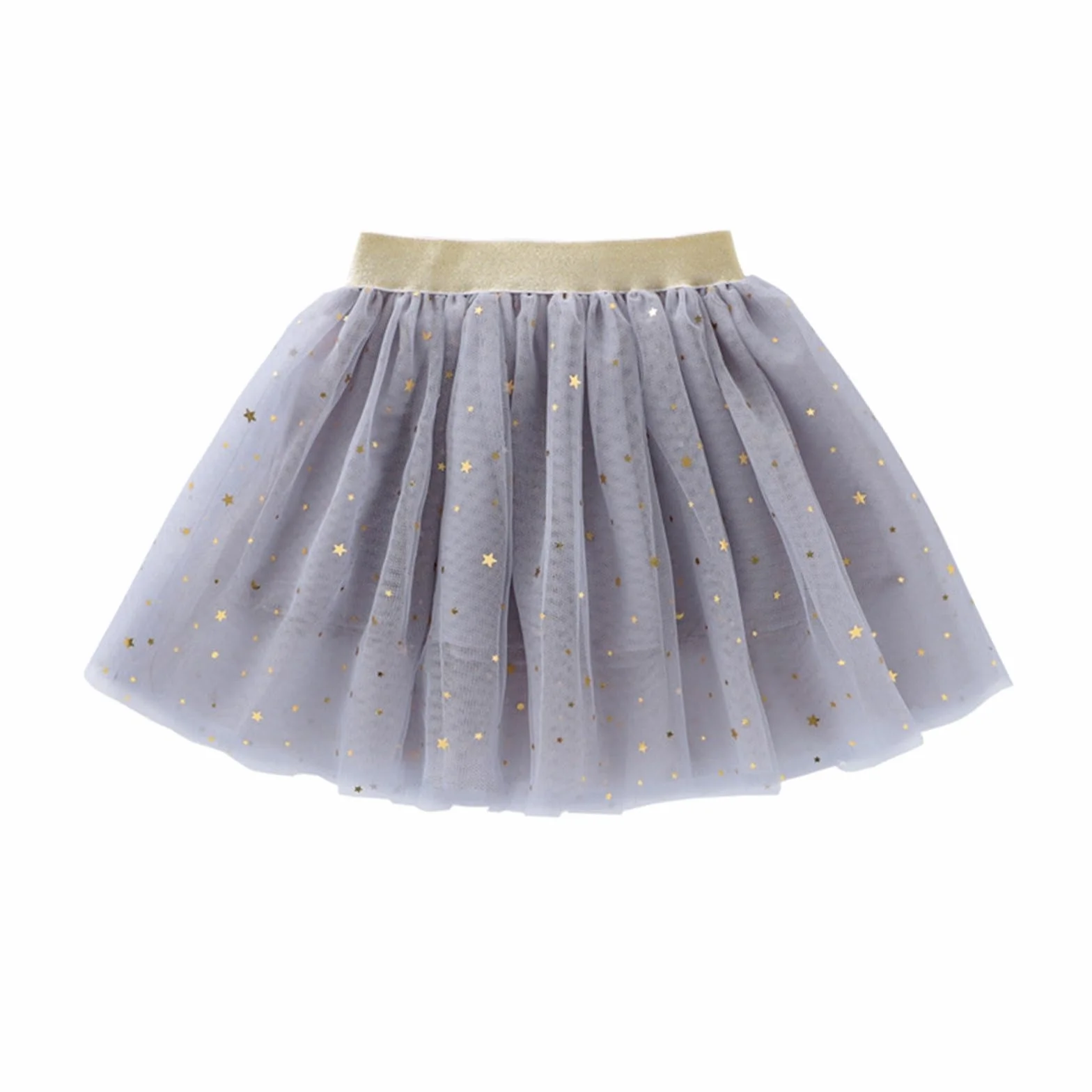 Falda tutú para niños con estampado de estrellas, falda de fiesta para niñas de 1 a 10 años