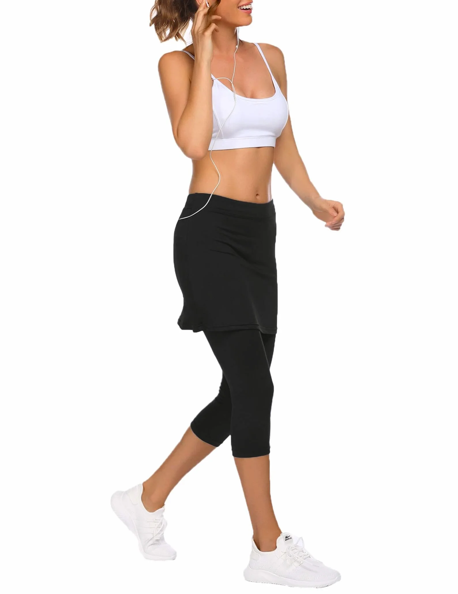 Falda pantalón deportiva para mujer correr tenis leggings con falda