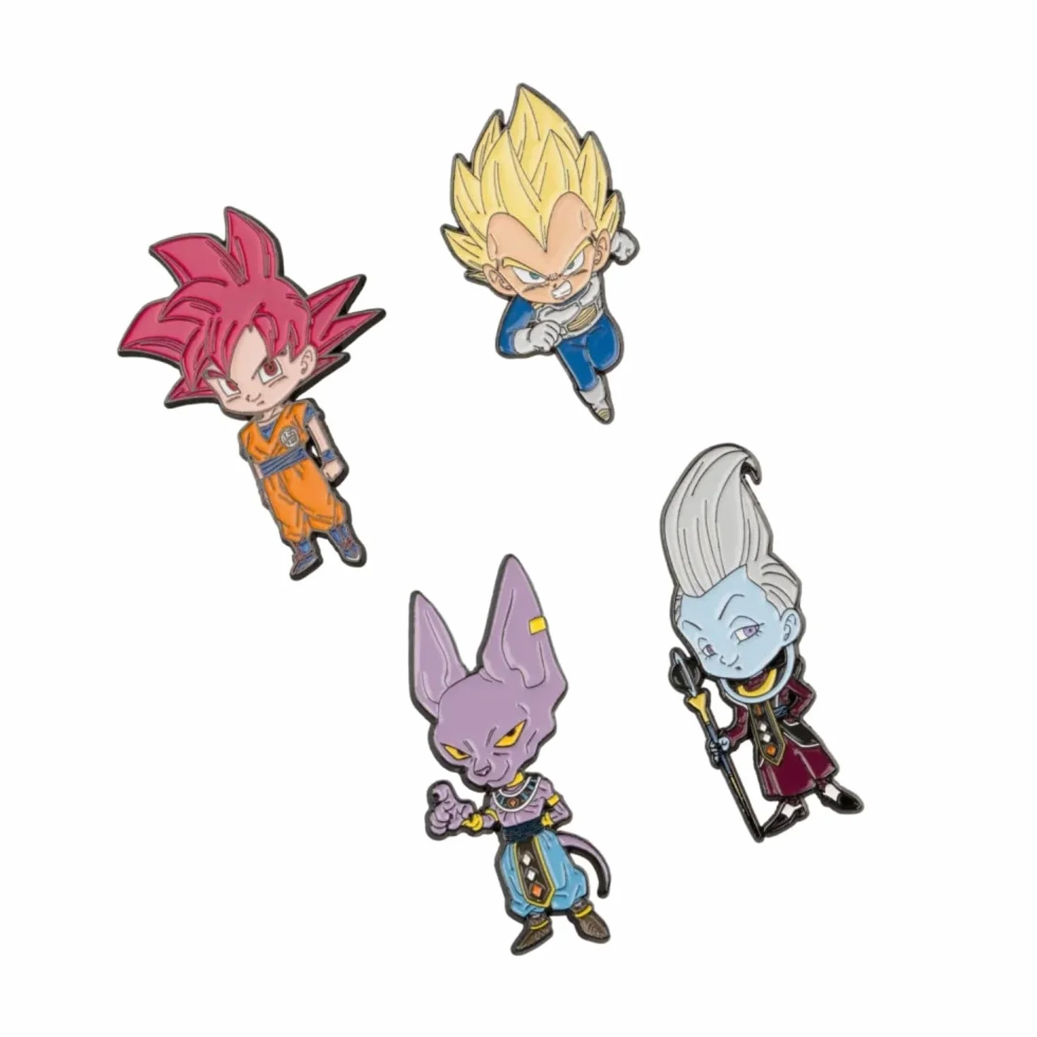 Grupo Erik Set Pins Dragon Ball Manga 4 Figuras Broches Ropa Mochila Accesorio Camiseta