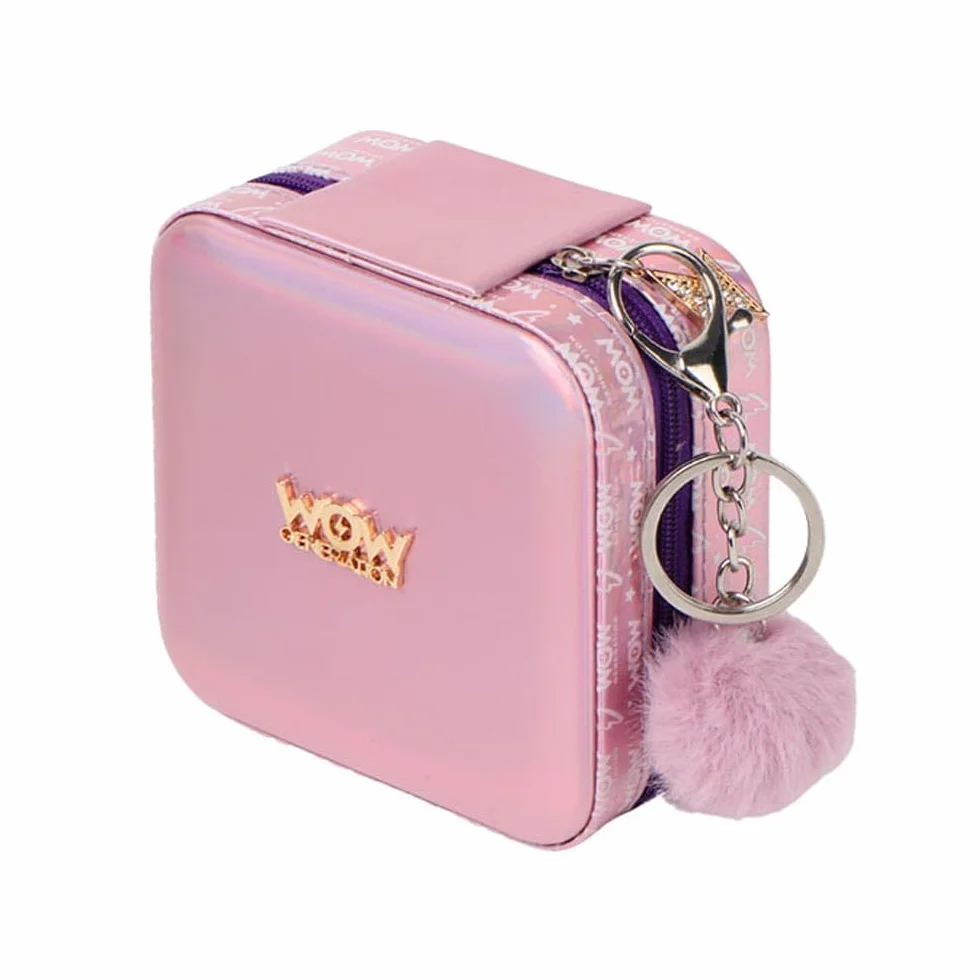 WOW GENERATION Joyero de Viaje para niñas, Diseño Metalizado con Compartimentos para Joyas