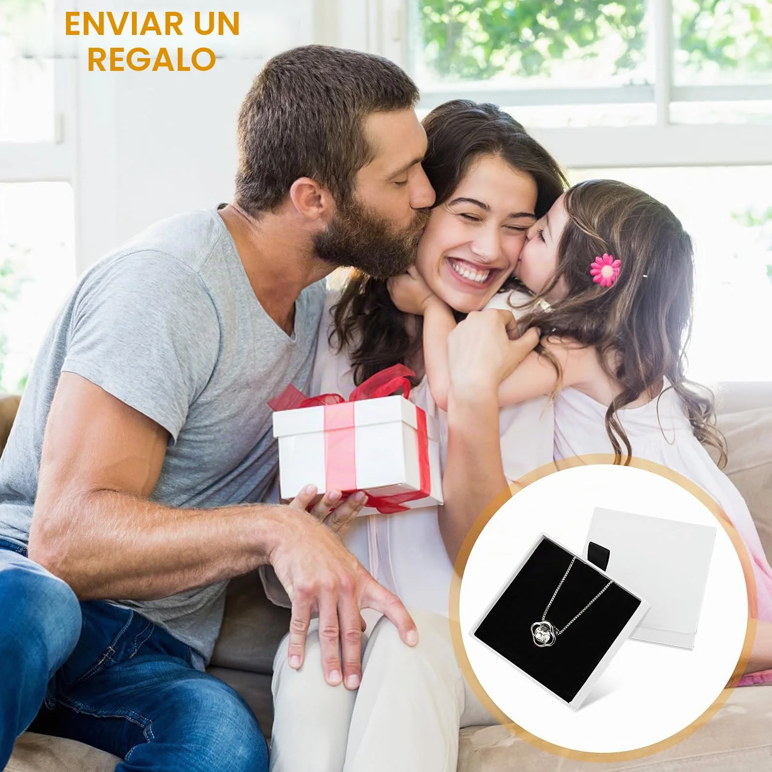 Caja de Regalo de Joyería Pequeña Blanca 2 Piezas Extraíble Cuadrada para Pulsera Collar
