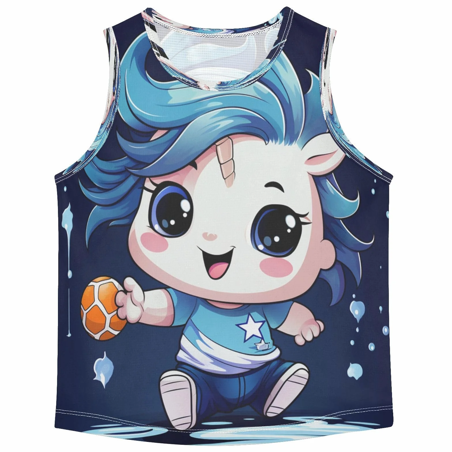 Dibujos Animados Lindo Unicron Camisetas Sin Mangas Tipo Tank Top para Niños Jóvenes