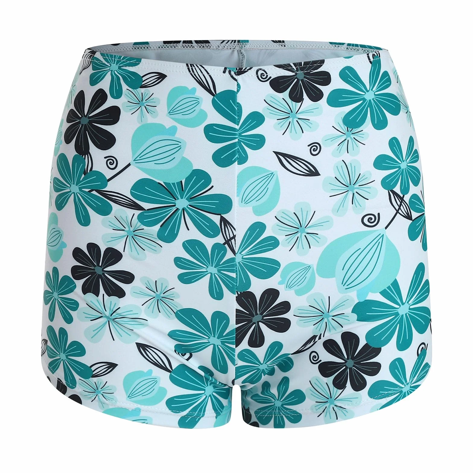 Bañadores Mujer 2 Piezas Tankini Cuello en U Conjunto Bikini Push Up Reductor Barriga Playa Verano