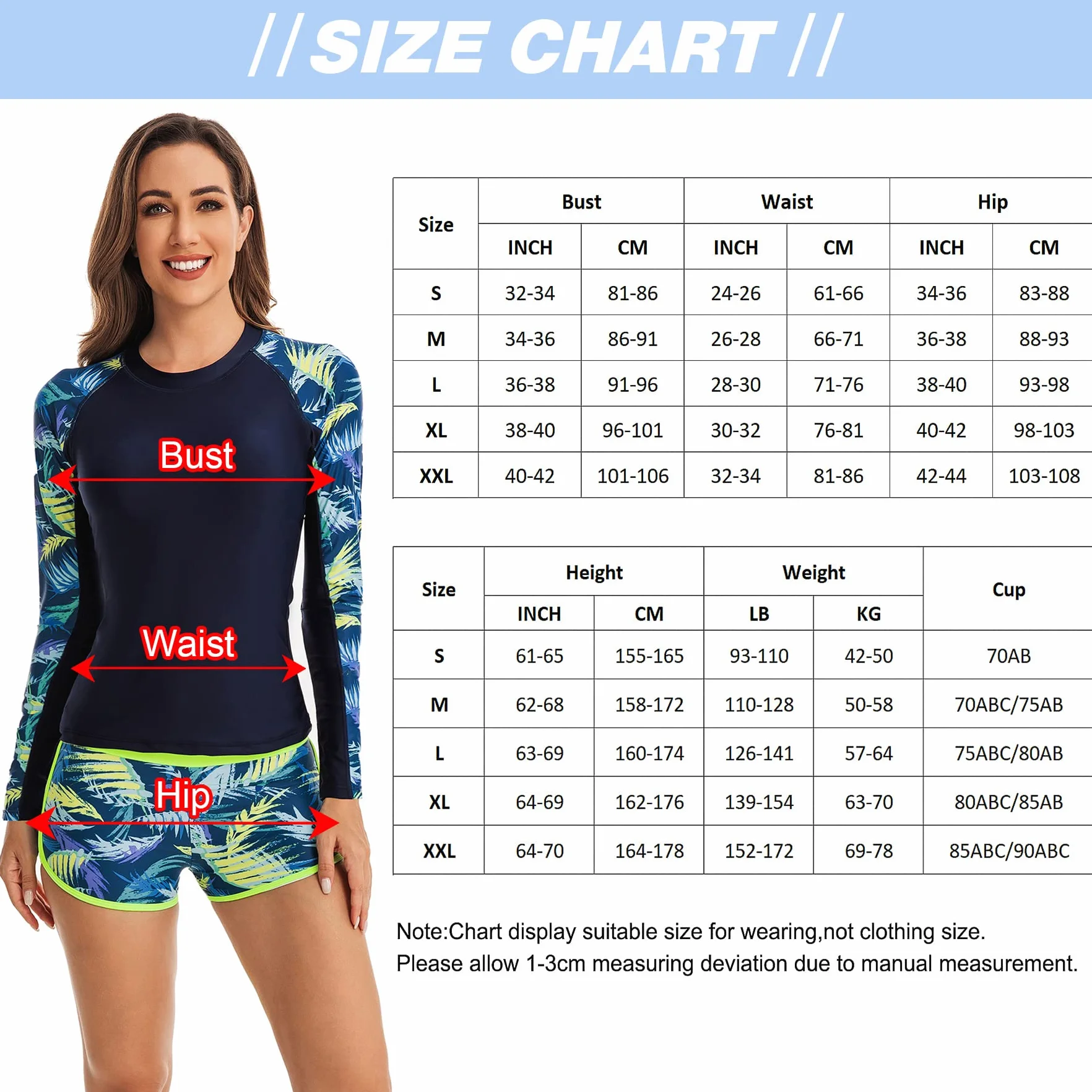 SEAUR Traje de baño floral de dos piezas para mujer, camisa de manga larga con cremallera completa, traje de surf con parte inferior corta