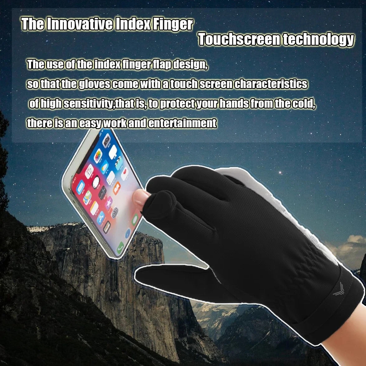 Guantes de Invierno Impermeable Táctil para Ciclismo Running Esquí, Cálido y Resistente al Viento