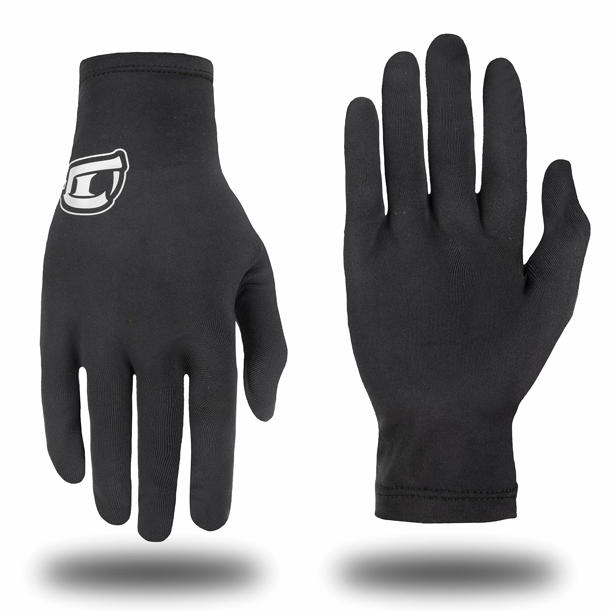 BORLENI Guantes Antisudor Delgados Secan Rápido Elasticidad Ultraligero para Ciclismo Correr Senderismo Esquiar Talla única Negro