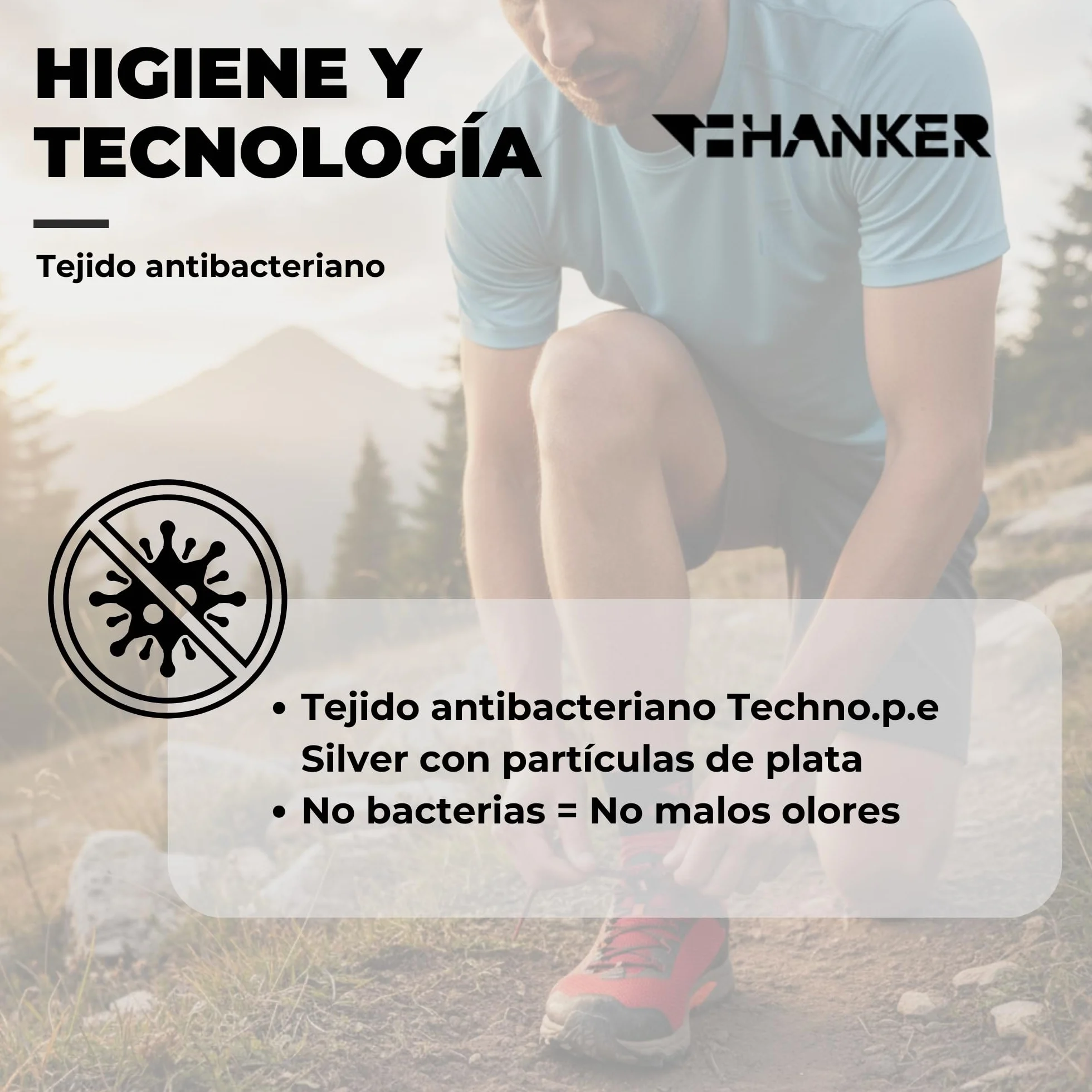 HANKER Calcetines Trail Running Hombre Mujer Sin Costuras Transpirables Antirozaduras Compresión