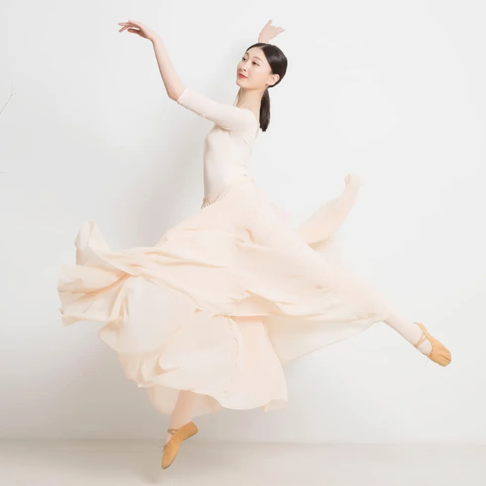 ROYAL SMEELA Vestido Danza Contemporanea Mujer Adulto Maillot Ballet Falda 720 Grados