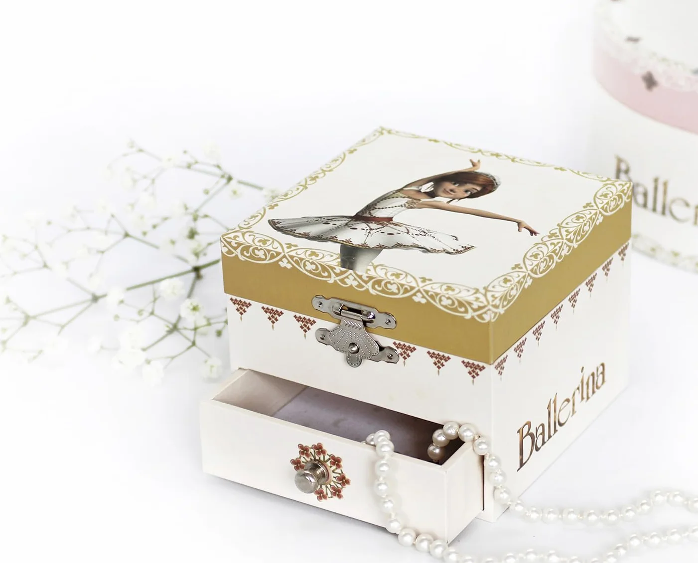 Trousselier pequeña caja de música Ballerina