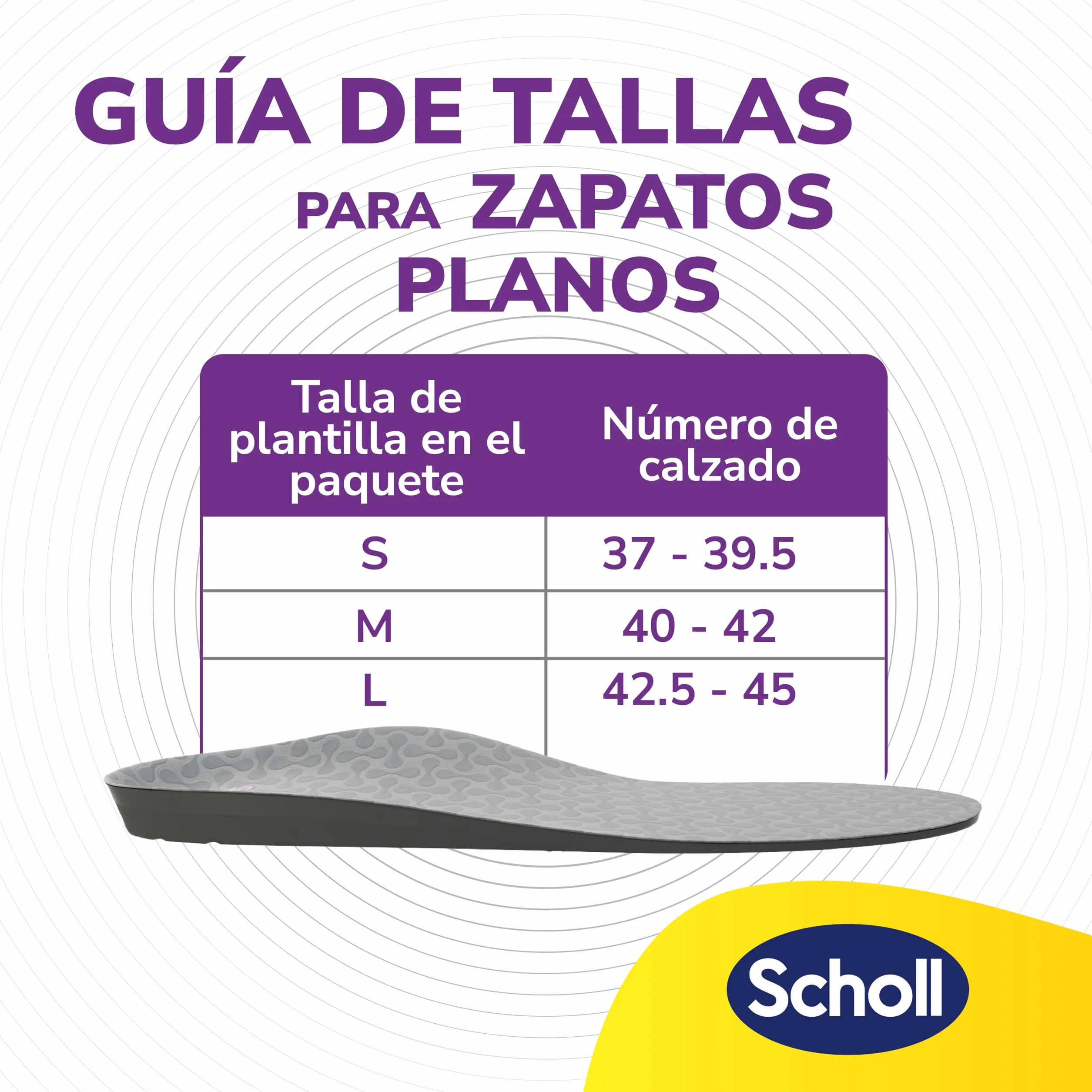 Scholl In-Balance Plantillas Ortopédicas Fascitis Plantar Soporte Arco Talla L 42,5-45