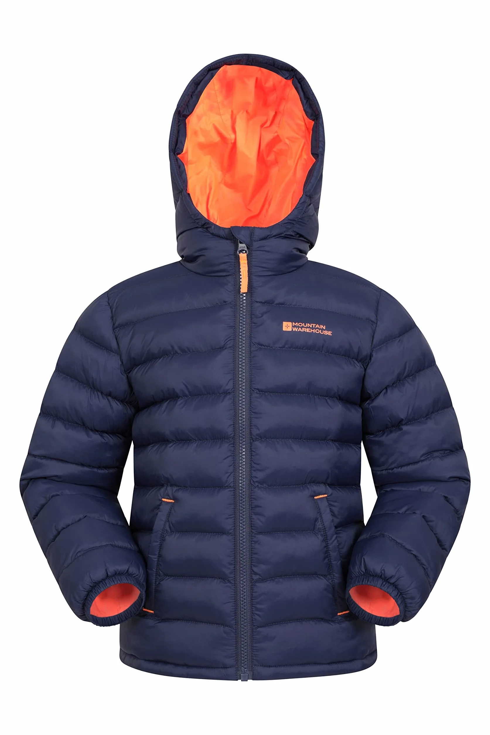 Mountain Warehouse Seasons Chaqueta Acolchada Niño Impermeable Invierno Capucha Microfibra