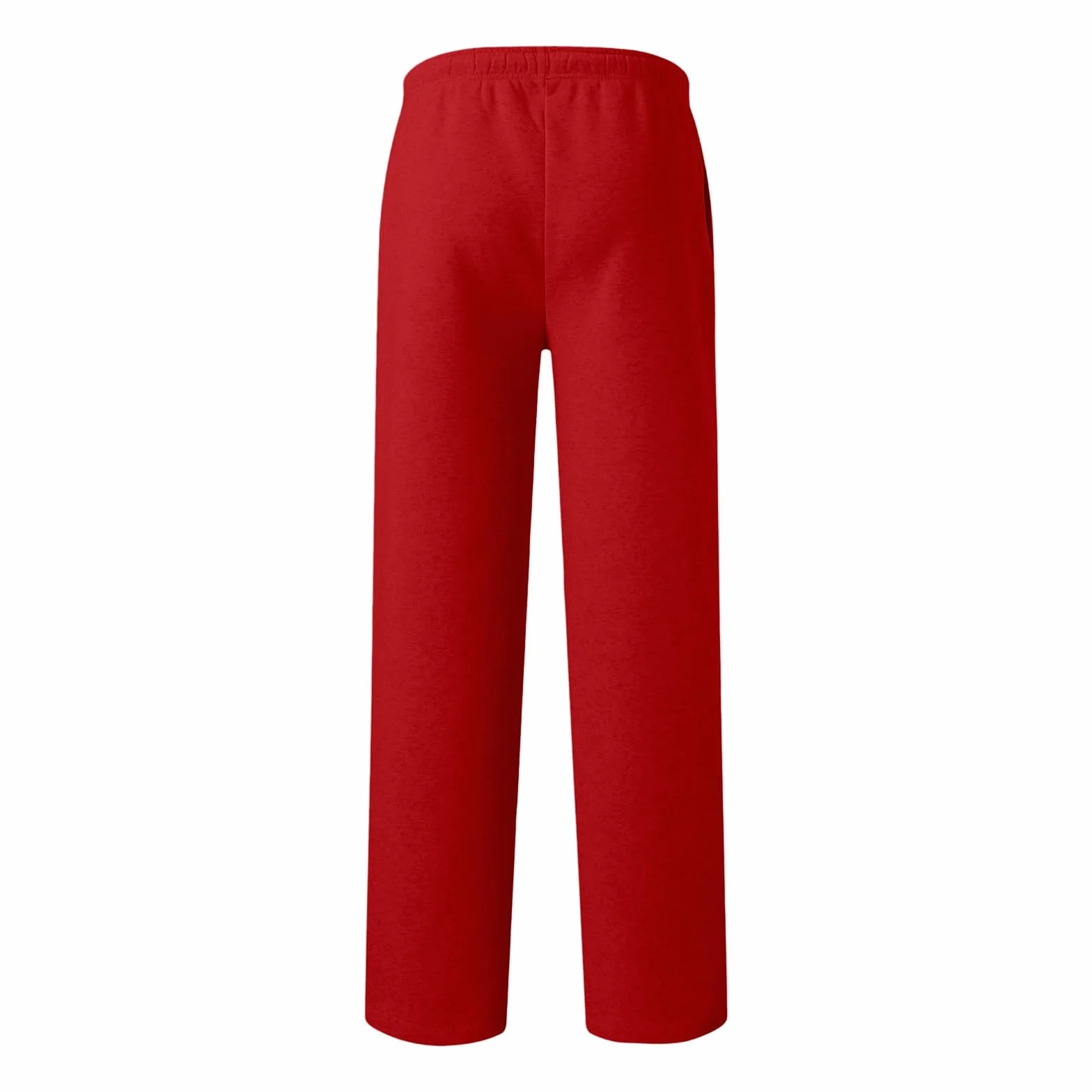 Pantalones casuales para niños, cintura elástica, cordón, ajuste holgado, pierna ancha