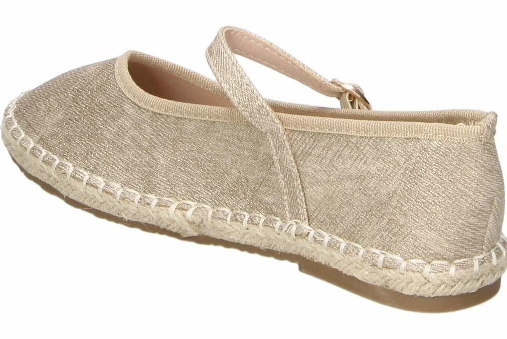 Alpargatas Niña con Brillos y Cierre de Hebilla Zapatos Elegante Fiesta 9036