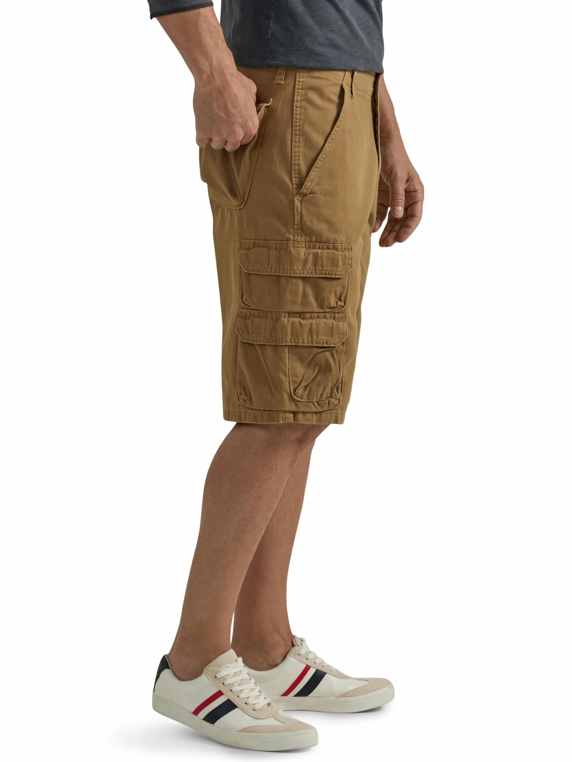Wrangler Authentics Pantalón Corto Cargo de Sarga Premium Hombre