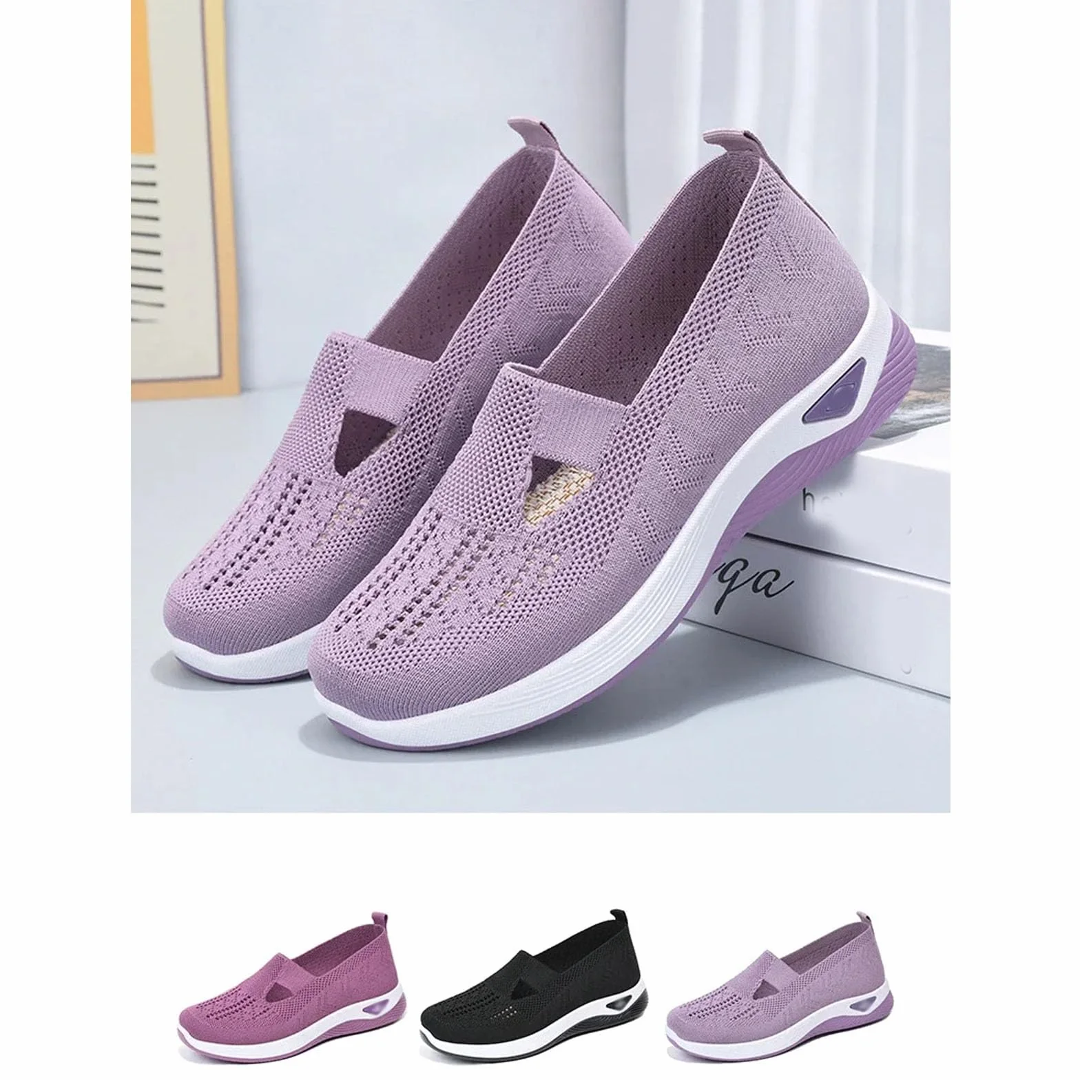 Zapatos ortopédicos para Mujer Transpirables Suela Suave para Caminar