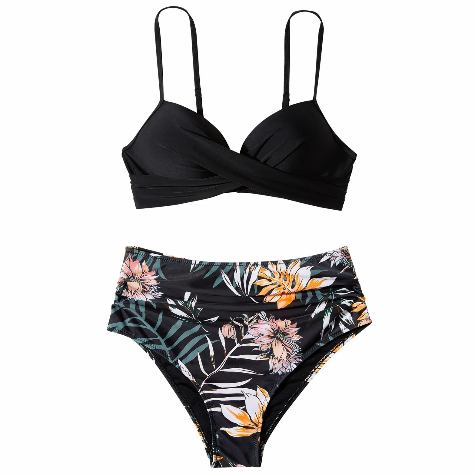 Conjuntos De Bikini Mujer Trajes De Baño Dos Piezas Cintura Alta Push Up