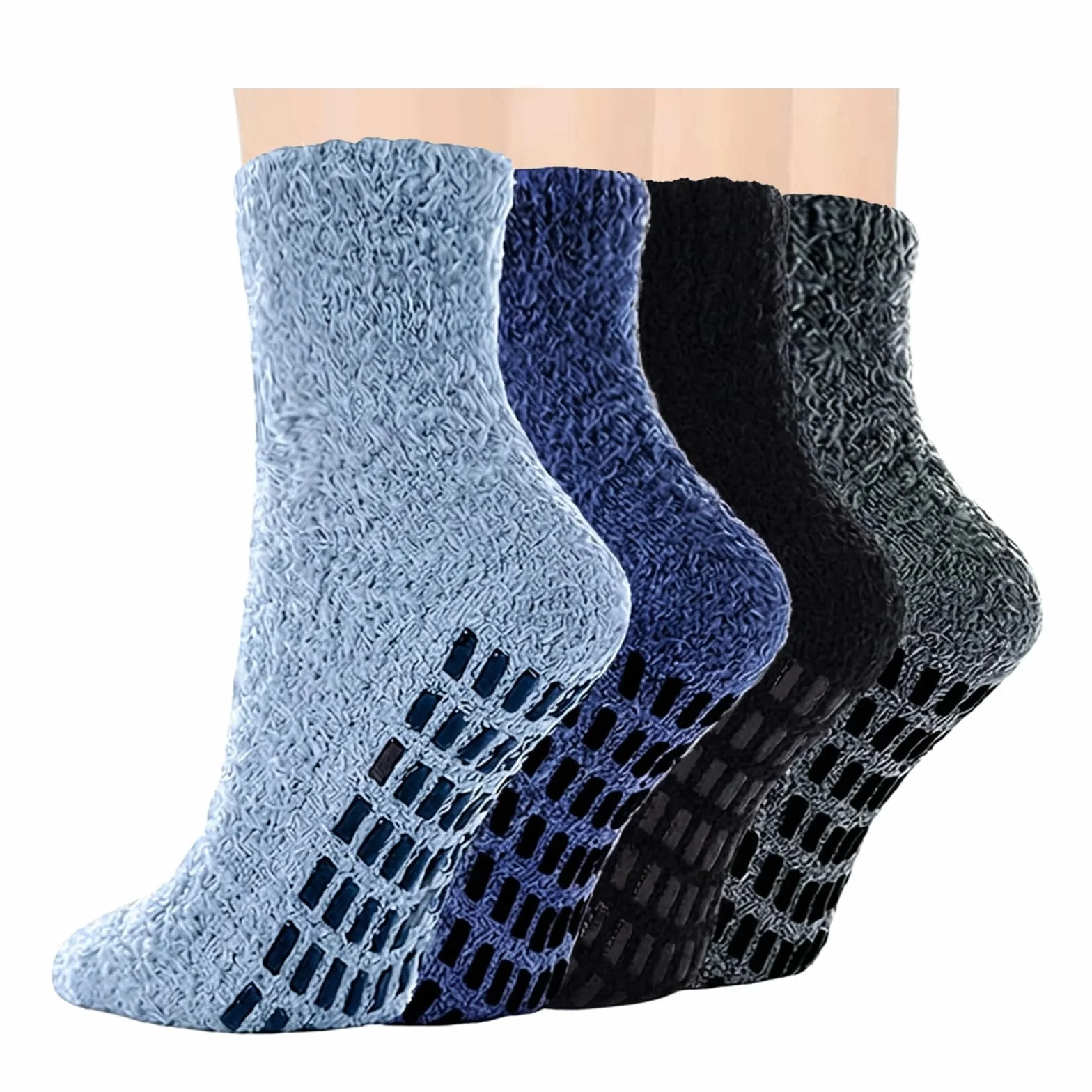 Flintronic Calcetines Invierno Antideslizantes Hombre Calcetines Térmicos Gordos