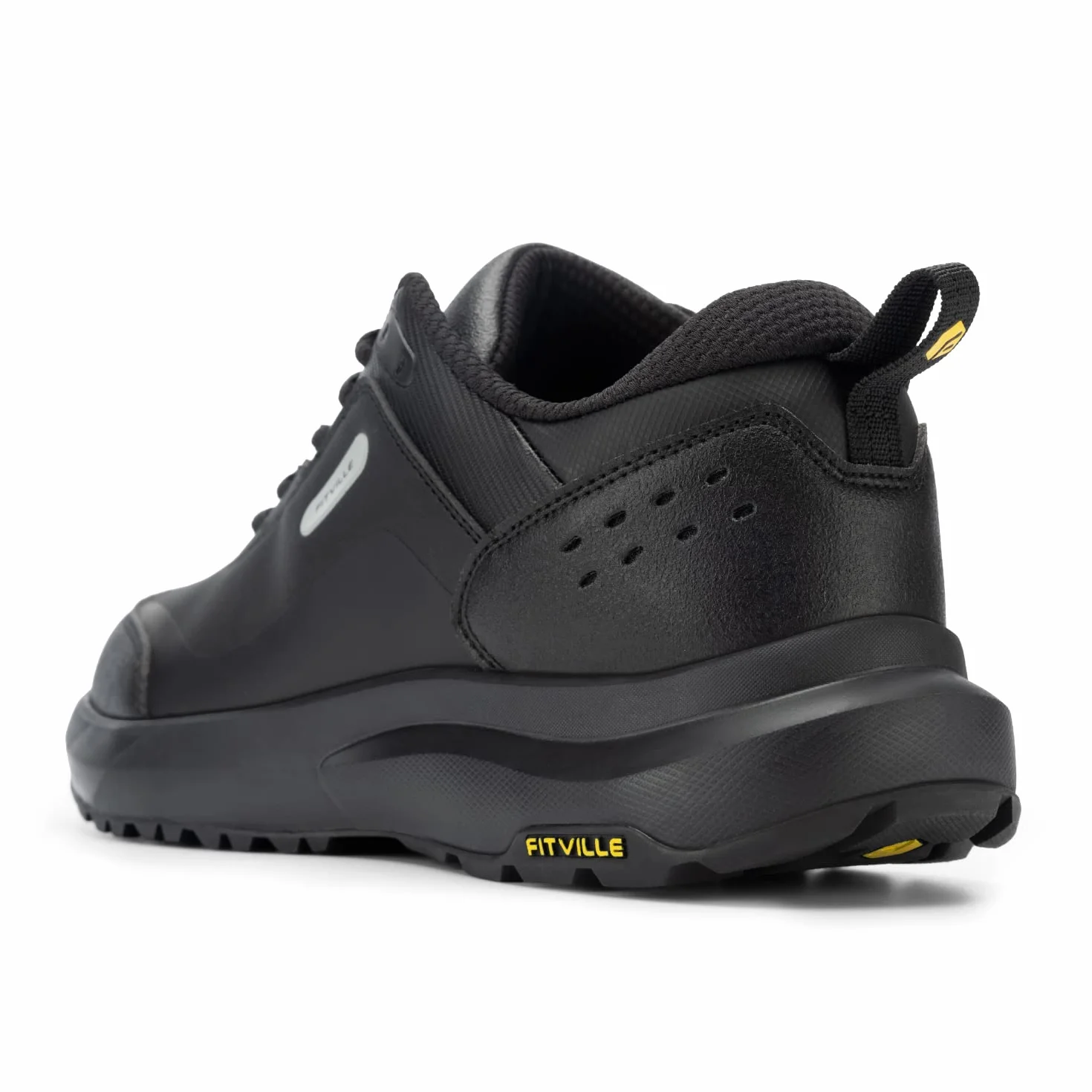 FitVille Zapatos de Senderismo Extra Anchos Impermeables para Hombres con Soporte para Arco