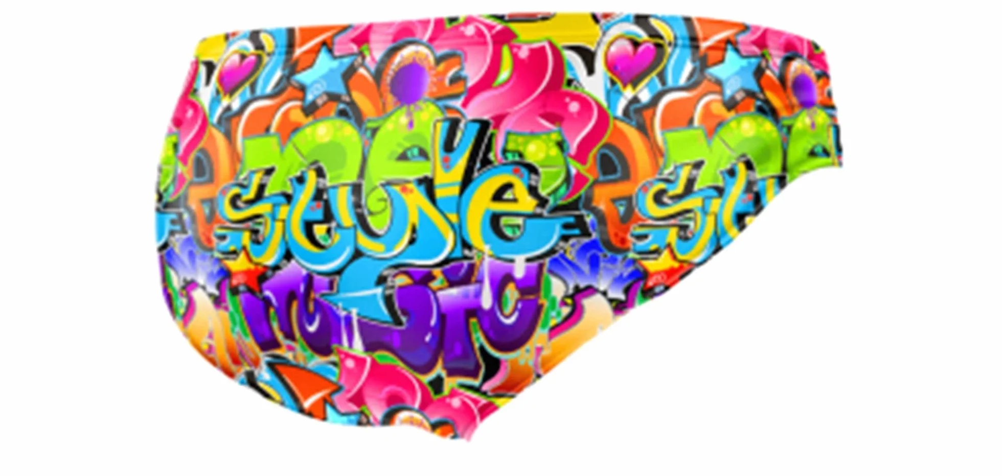 Waterpolo Competicion Bañador Slip Hombre Graffitti 16 Turbo