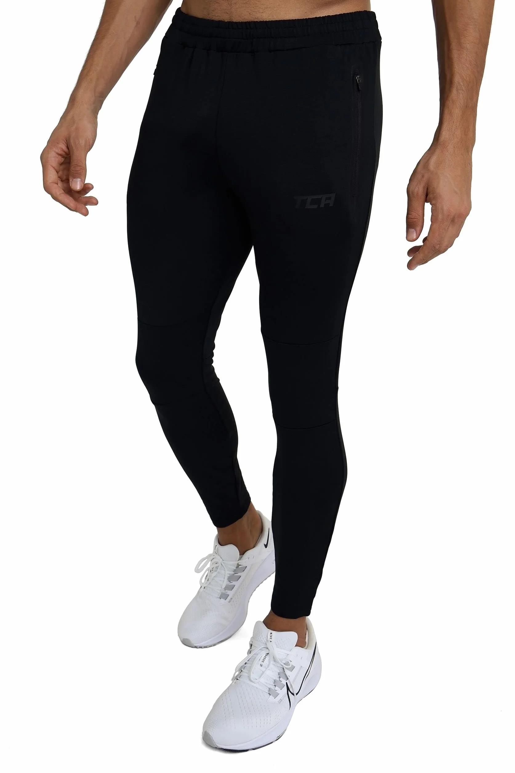TCA Hombre Rapid Pantalon con Bolsillos con Cremallera Chandal Pistero