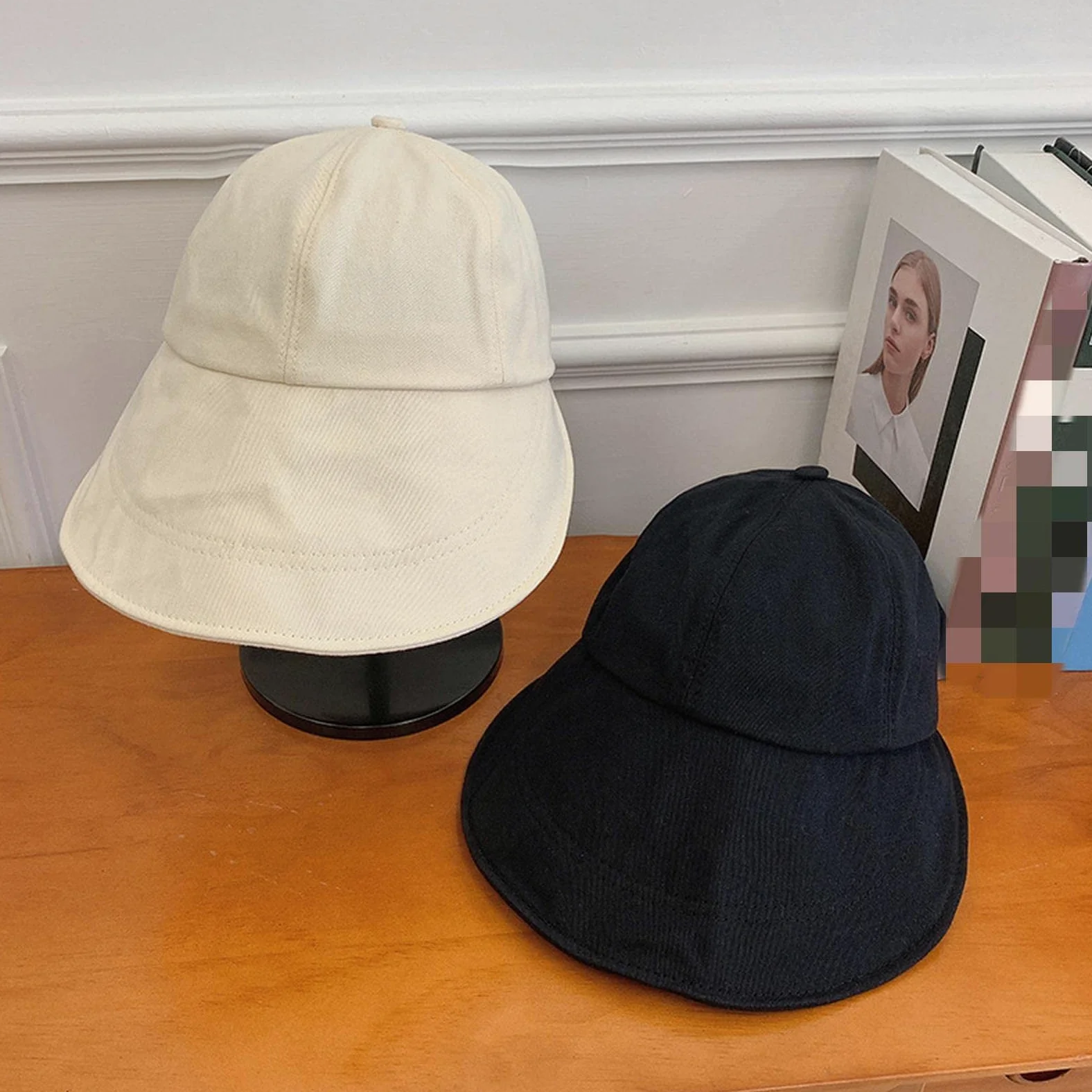 Sombrero de verano con lazo grande, protección solar, sombrero de ala ancha, sombrero plegable para mujer