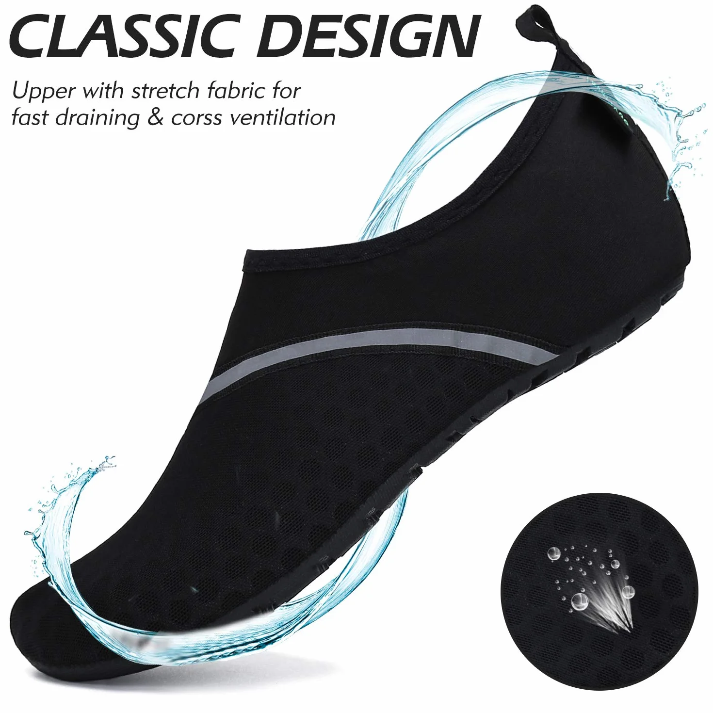 SAGUARO Zapatos de Agua Hombre Mujer Escarpines Secado Rápido Calcetines Natación Calzado Surf Acuáticos Deporte