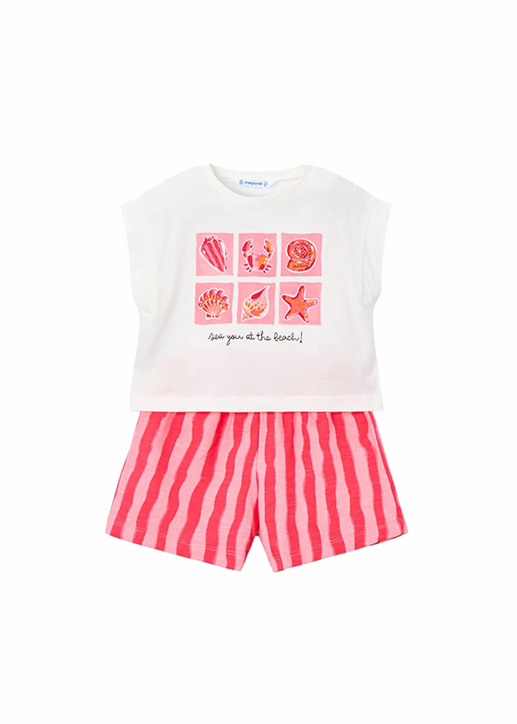 Mayoral Conj. Short Felpa Flame para niña Amapola