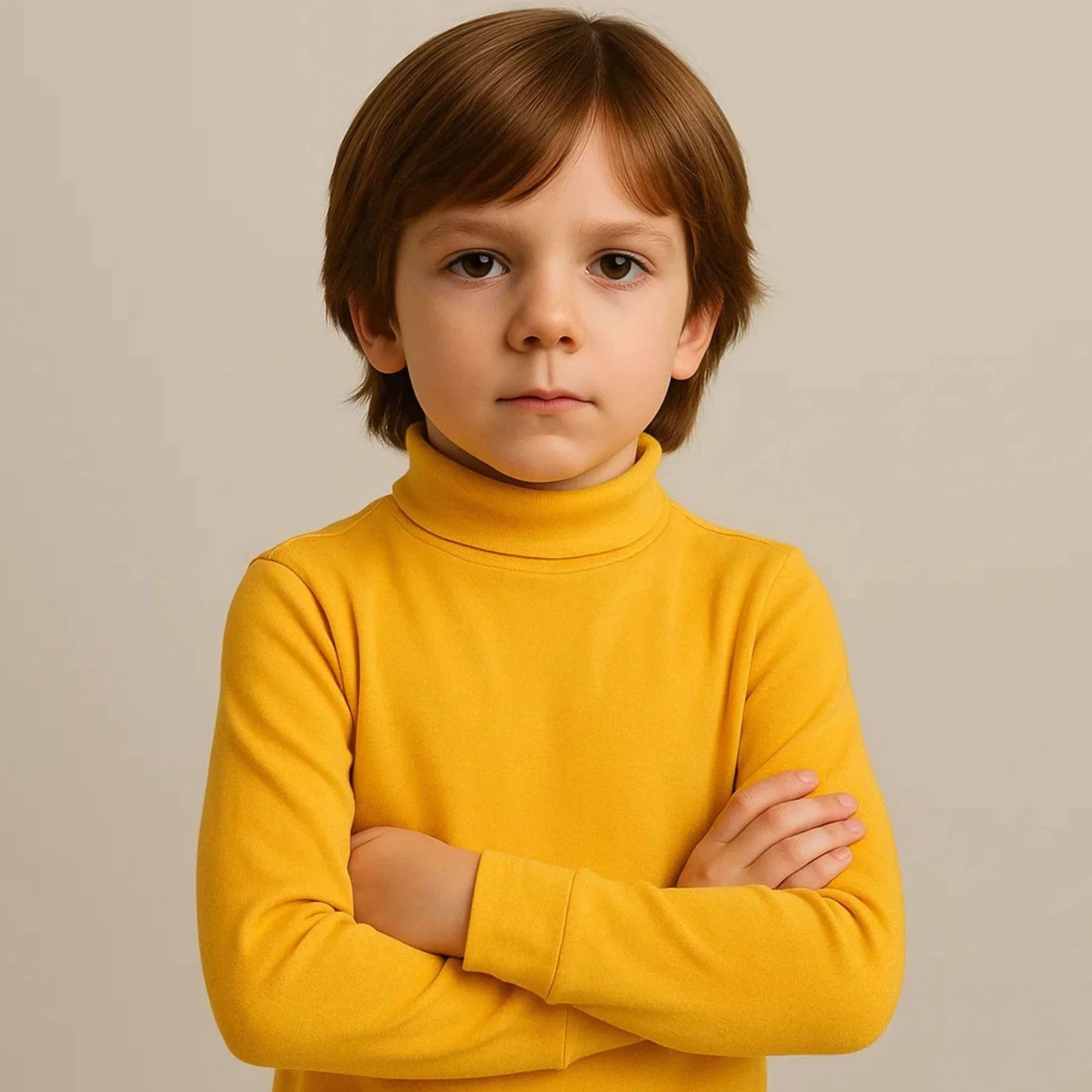 Camiseta SEMICISNE NIÑOS Niñas Amarillo