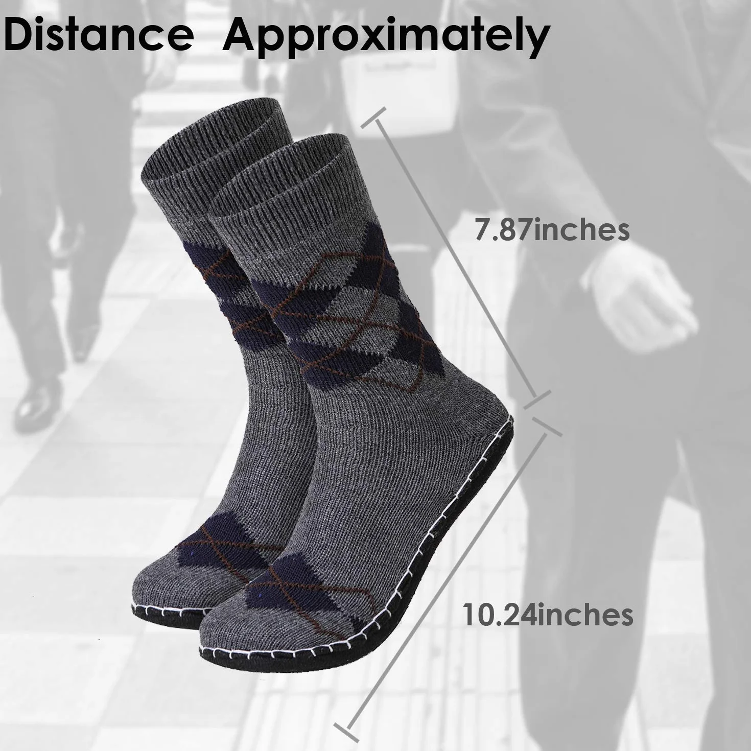 Calcetines antideslizantes de punto para hombre Vihir