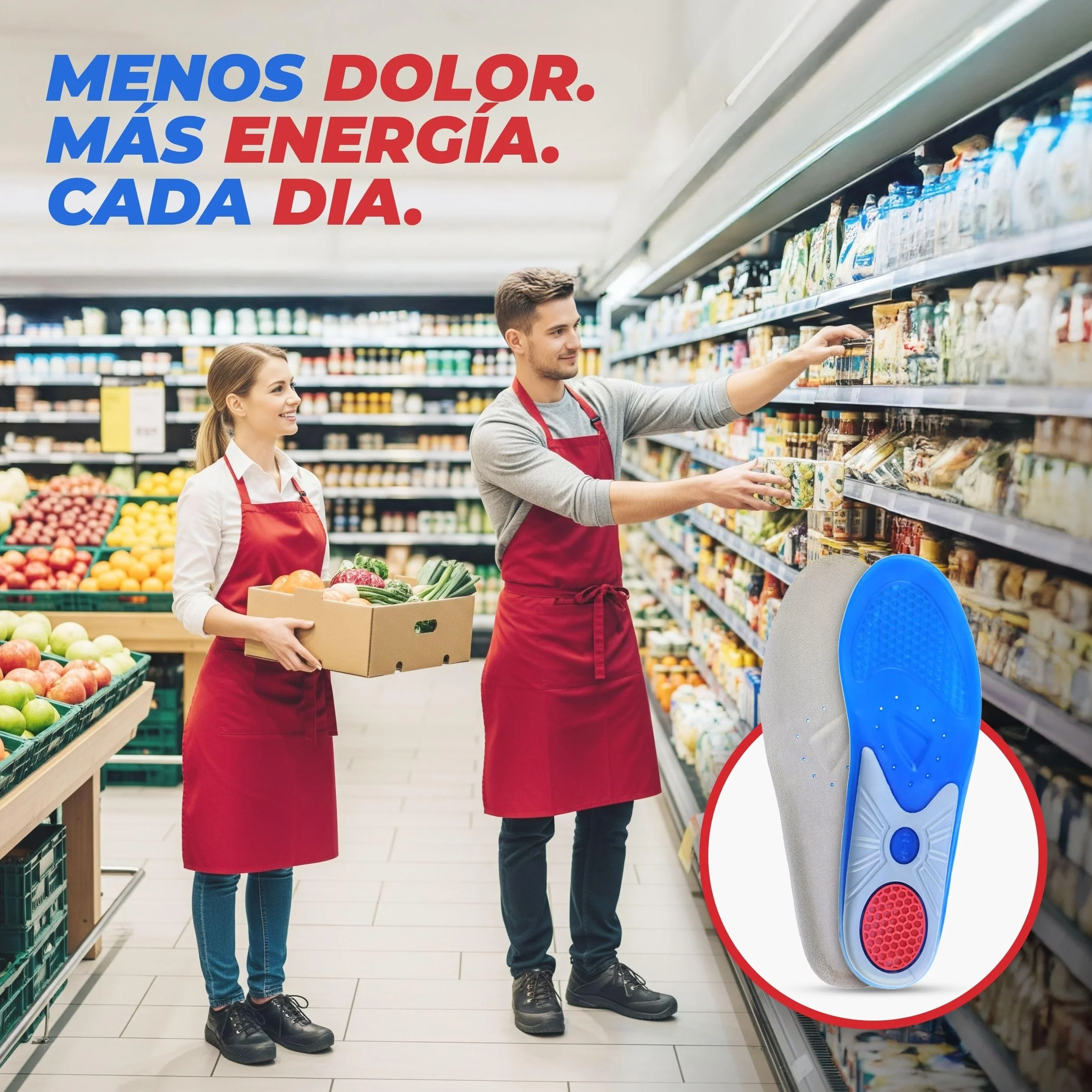 Smart&Gentle Plantillas Gel para Calzado Deportivo y Trabajo Transpirables Fascitis Plantar