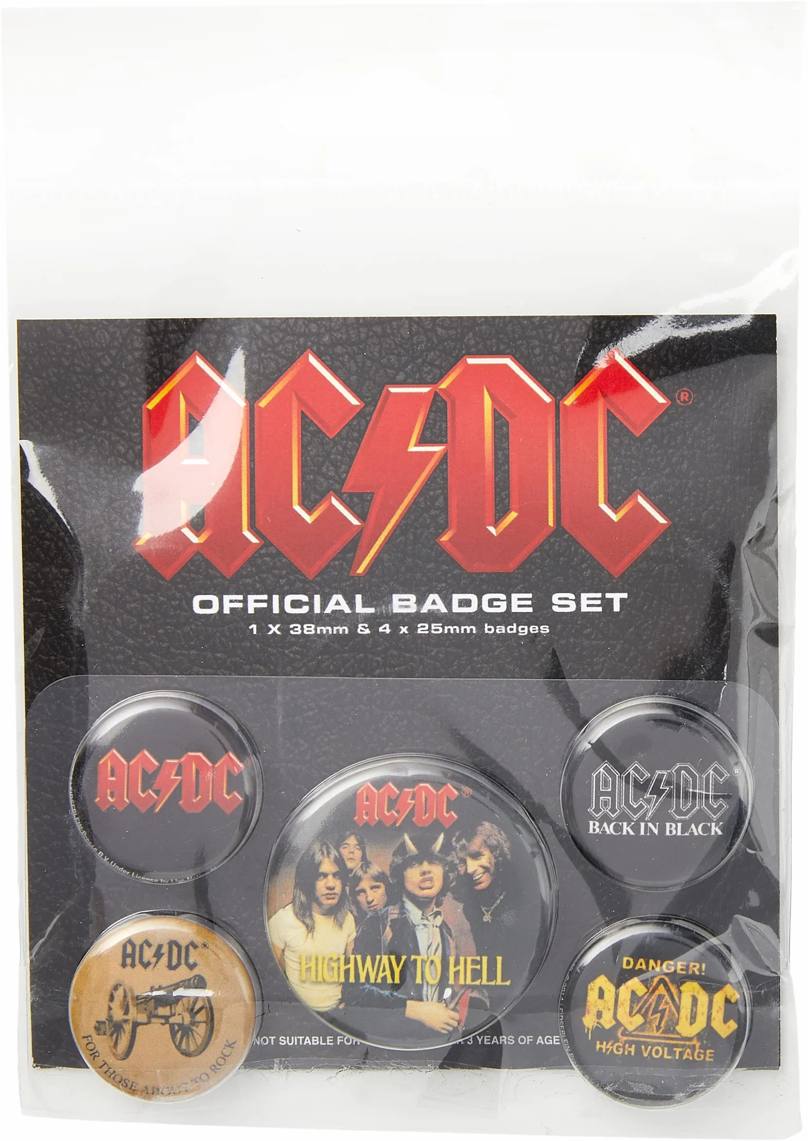 Pyramid International AC/DC Badge Pack