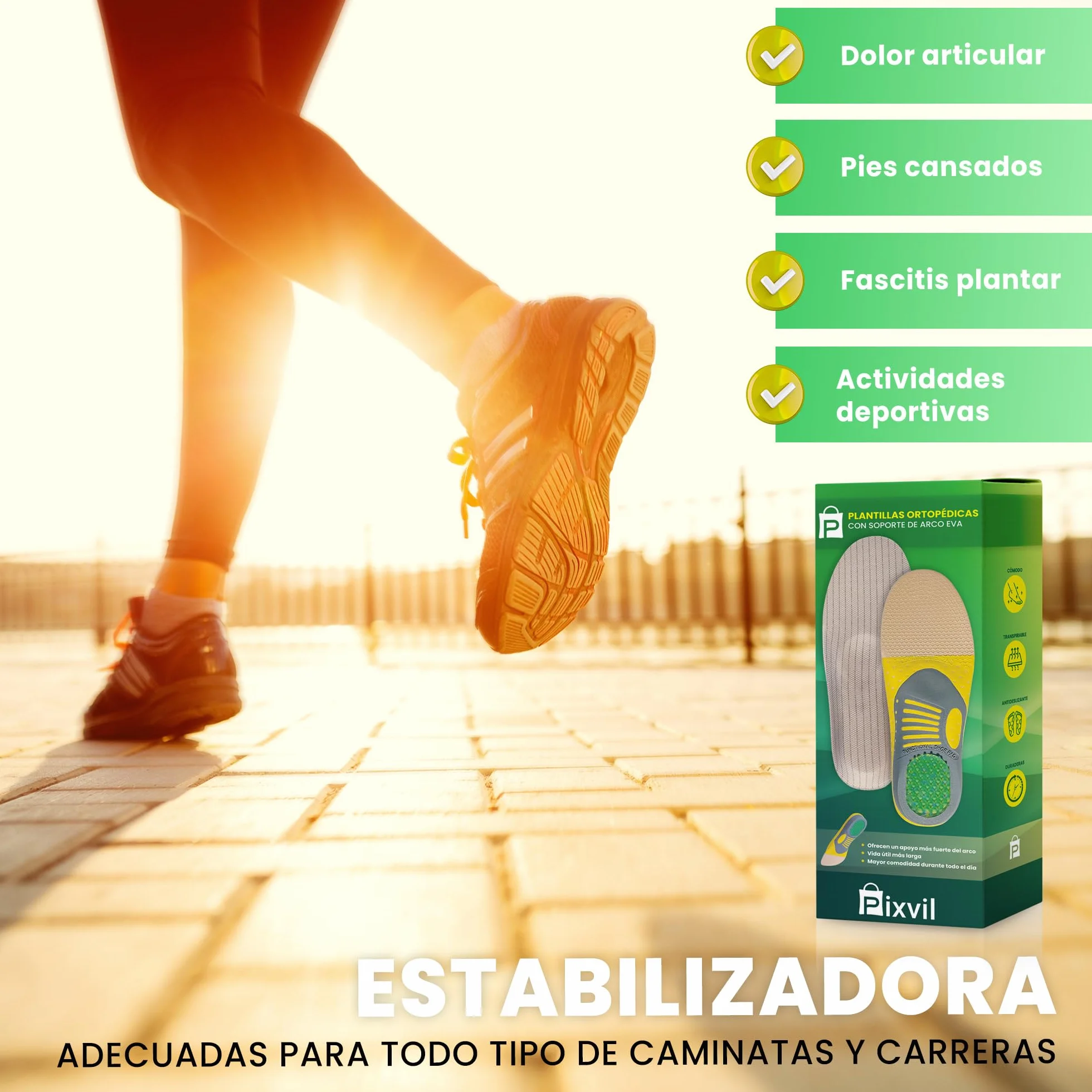 Plantillas Fascitis Plantar 2 Pares Gel Arco EVA para Trabajo y Padel Hombre Mujer Alivio Pies Planos Metatarsalgia Espolón Botas Seguridad Running