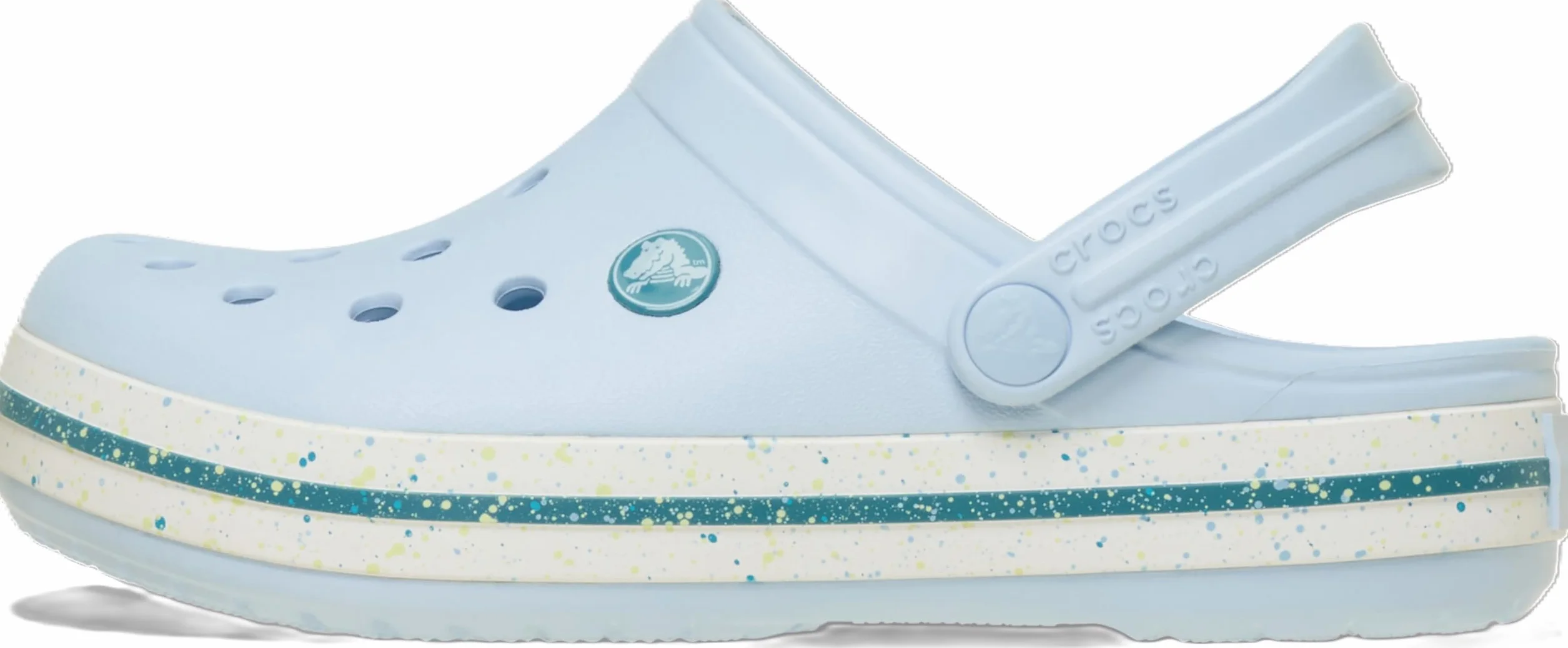 Crocs Crocband Speckled Band Clog K Zuecos Unisex niños Azul Escarcha 34/35 EU
