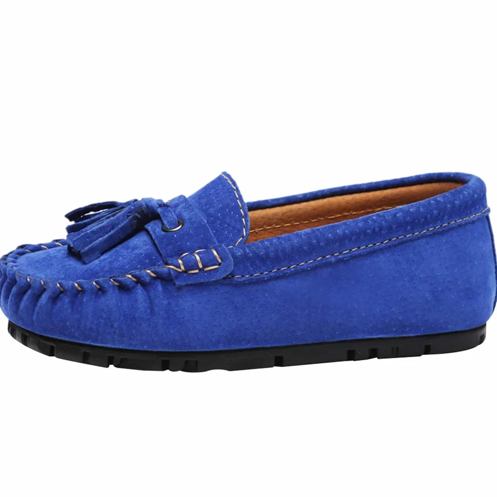 Mocasines Chicos Niño Plano Borla Cómodos Slip-on Zapatos para Niños Pequeños
