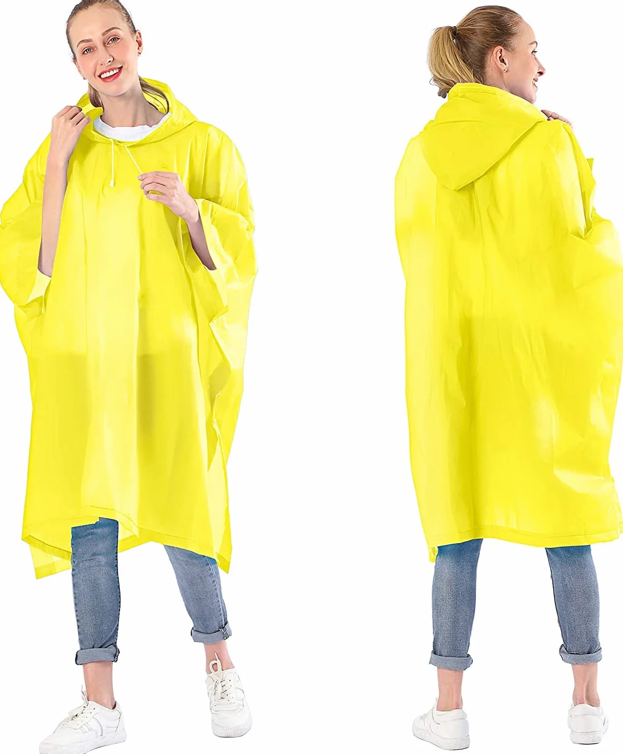 Poncho de Lluvia 2 Piezas Impermeable Transpirable Chaqueta Unisex para Camping Senderismo Pesca