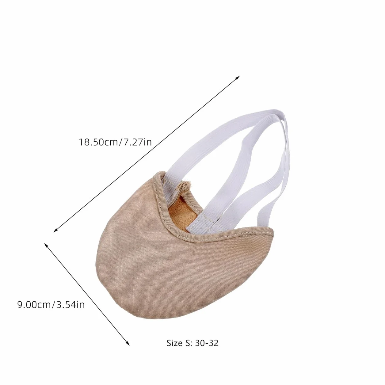 Calcetines Antideslizantes para Ballet y Yoga Suelo Talla S (30-32) Color de Piel
