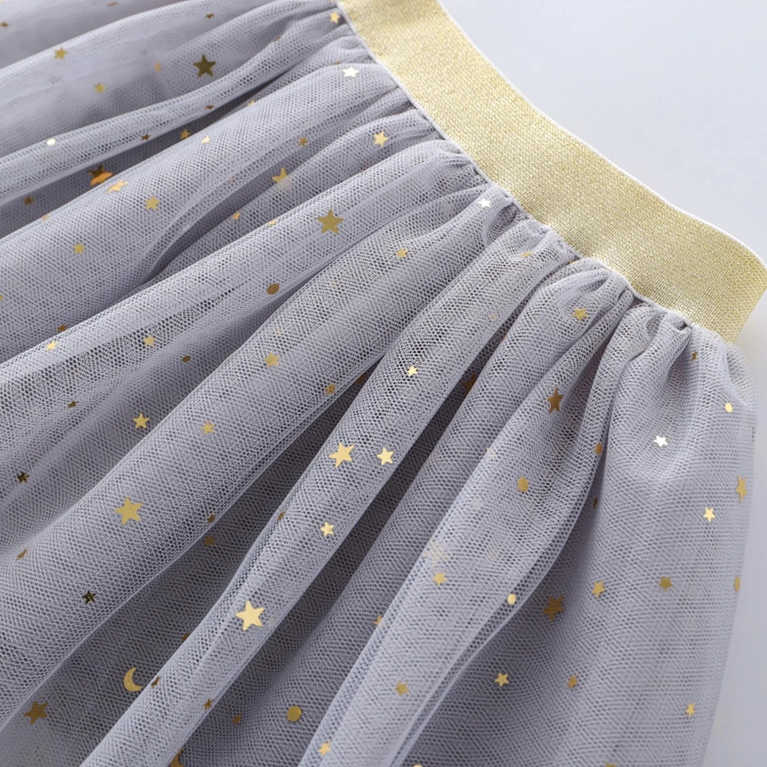 Falda tutú para niños con estampado de estrellas, falda de fiesta para niñas de 1 a 10 años