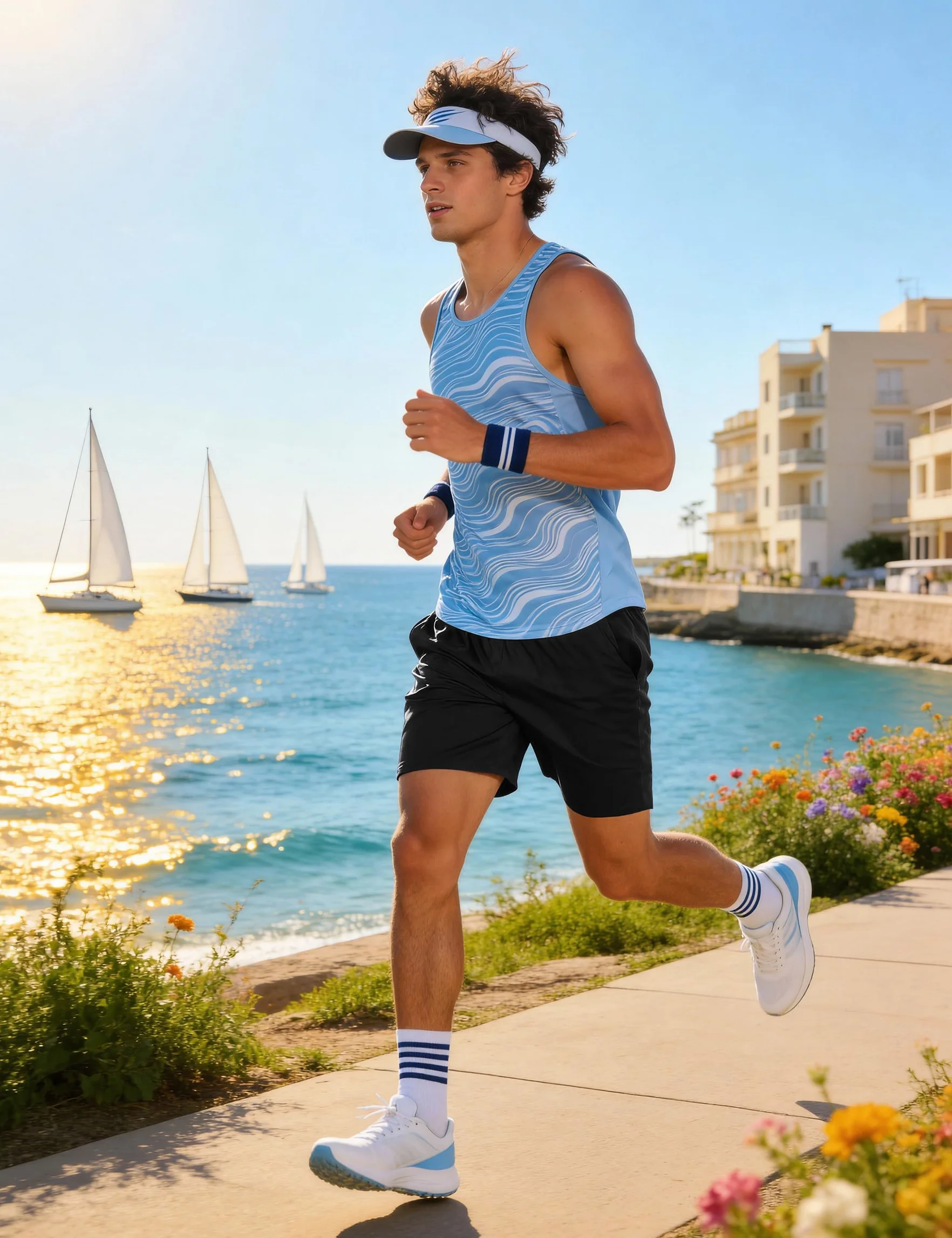 Uniexcosm Pantalones Cortos Hombre Deporte con Bolsillo Running Shorts Ligeros Tenis Fitness Atletismo