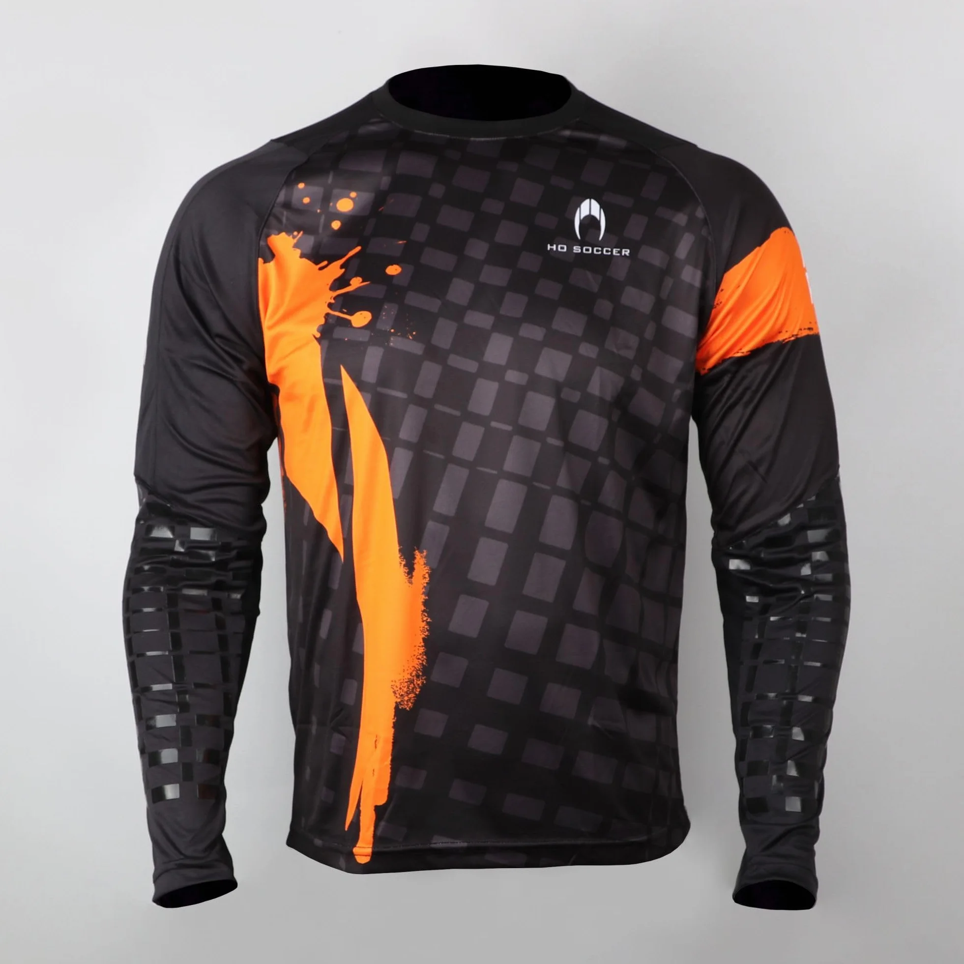 HO Soccer Jersey Adikt Pro Orange Blast Camiseta Portero Manga Larga Acolchado Naranja Negro 14XS