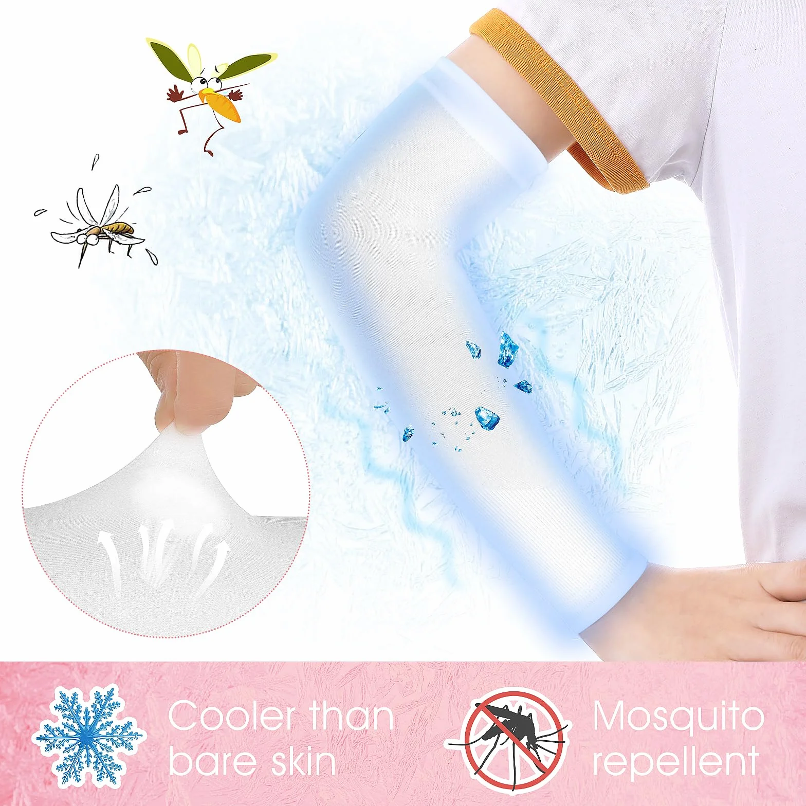 Yolev Mangas de Compresión para Niños y Niñas con Protección Solar UV - 2 Pares
